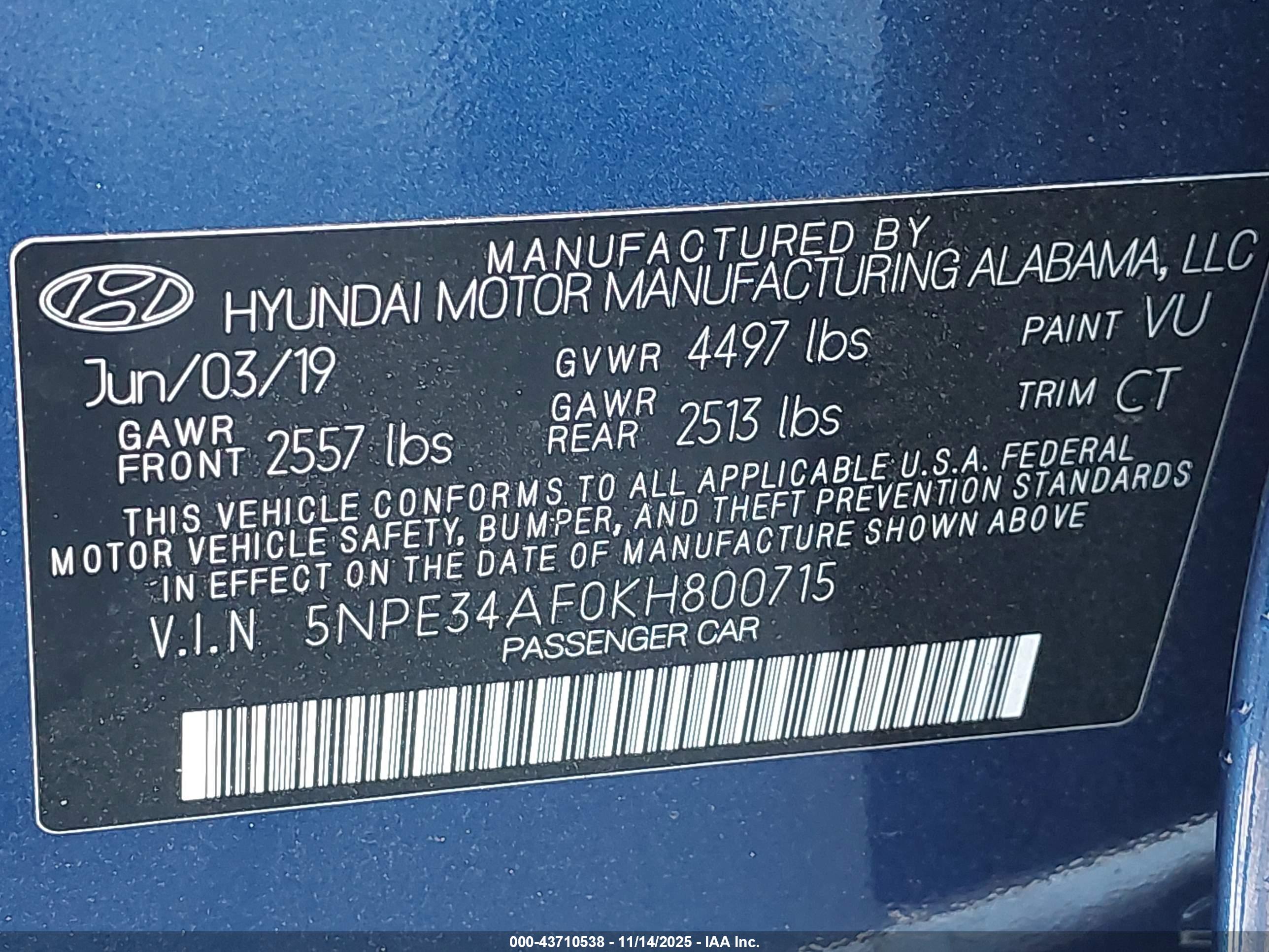 HYUNDAI SONATA image 9