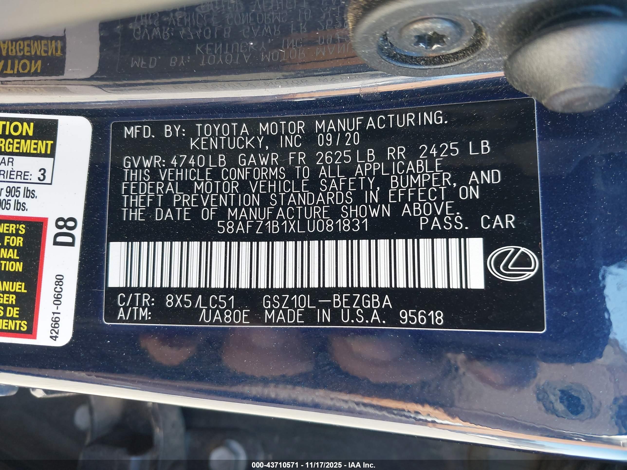 LEXUS ES image 9