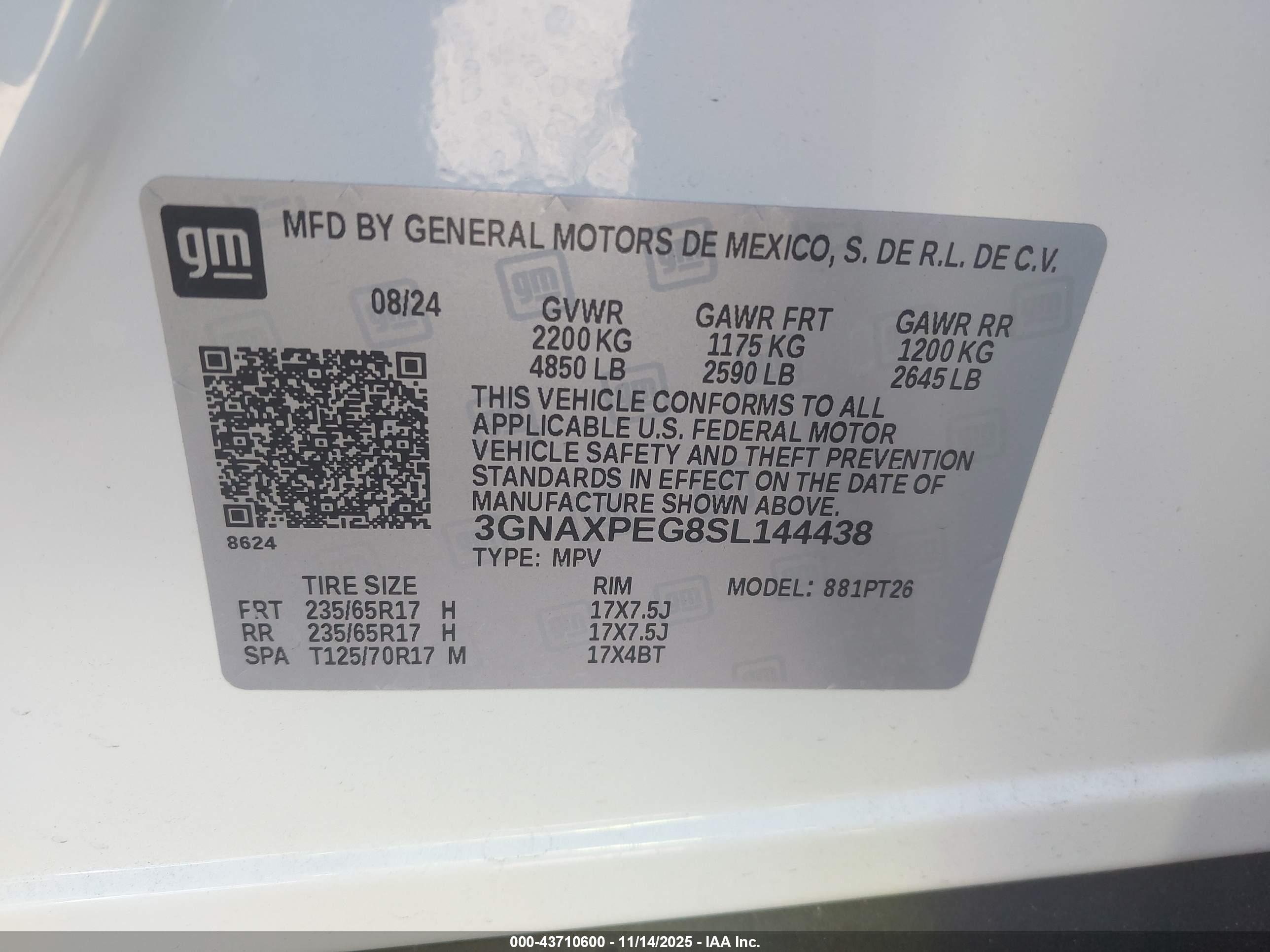 CHEVROLET EQUINOX image 9