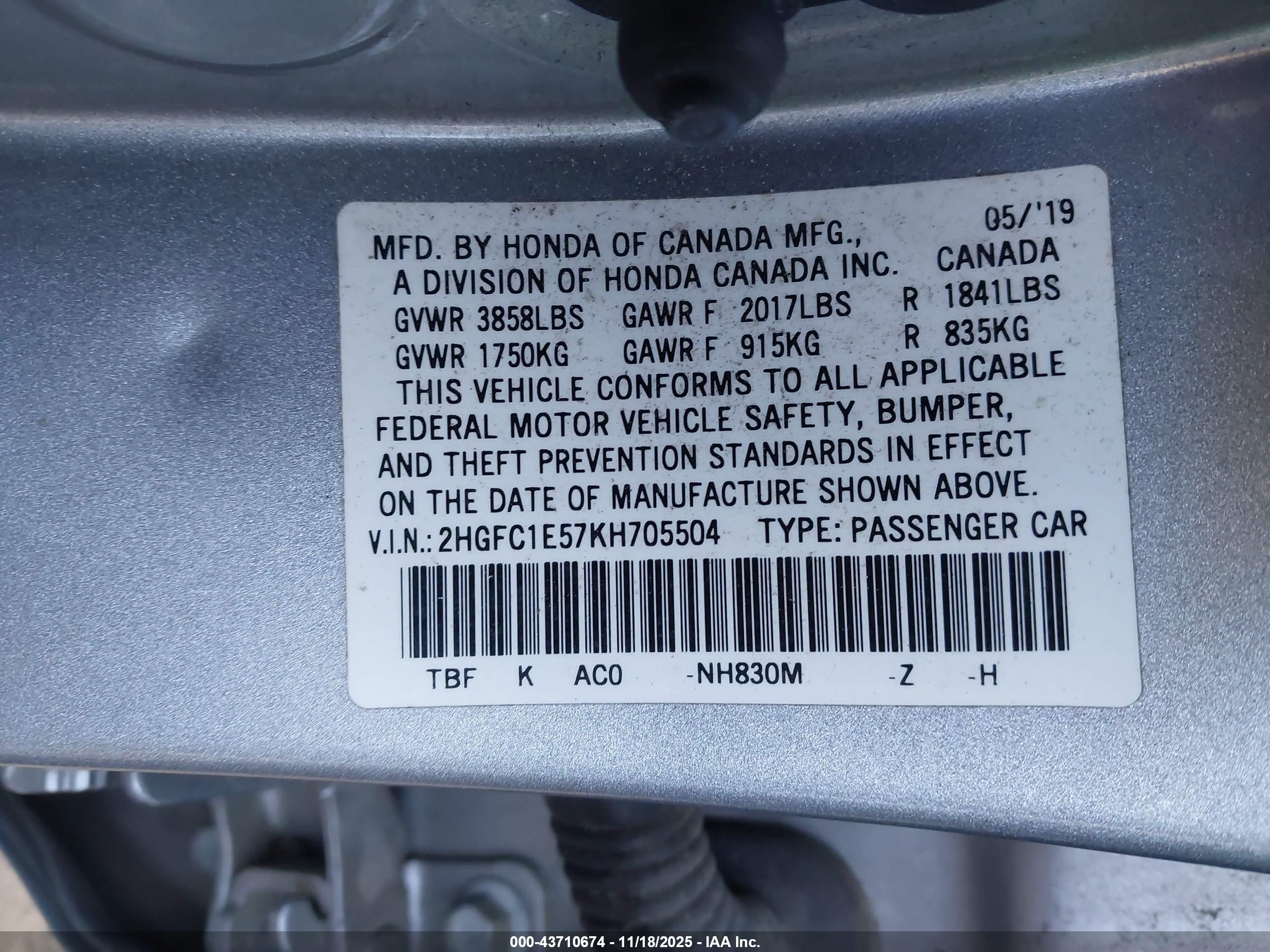 HONDA CIVIC image 9