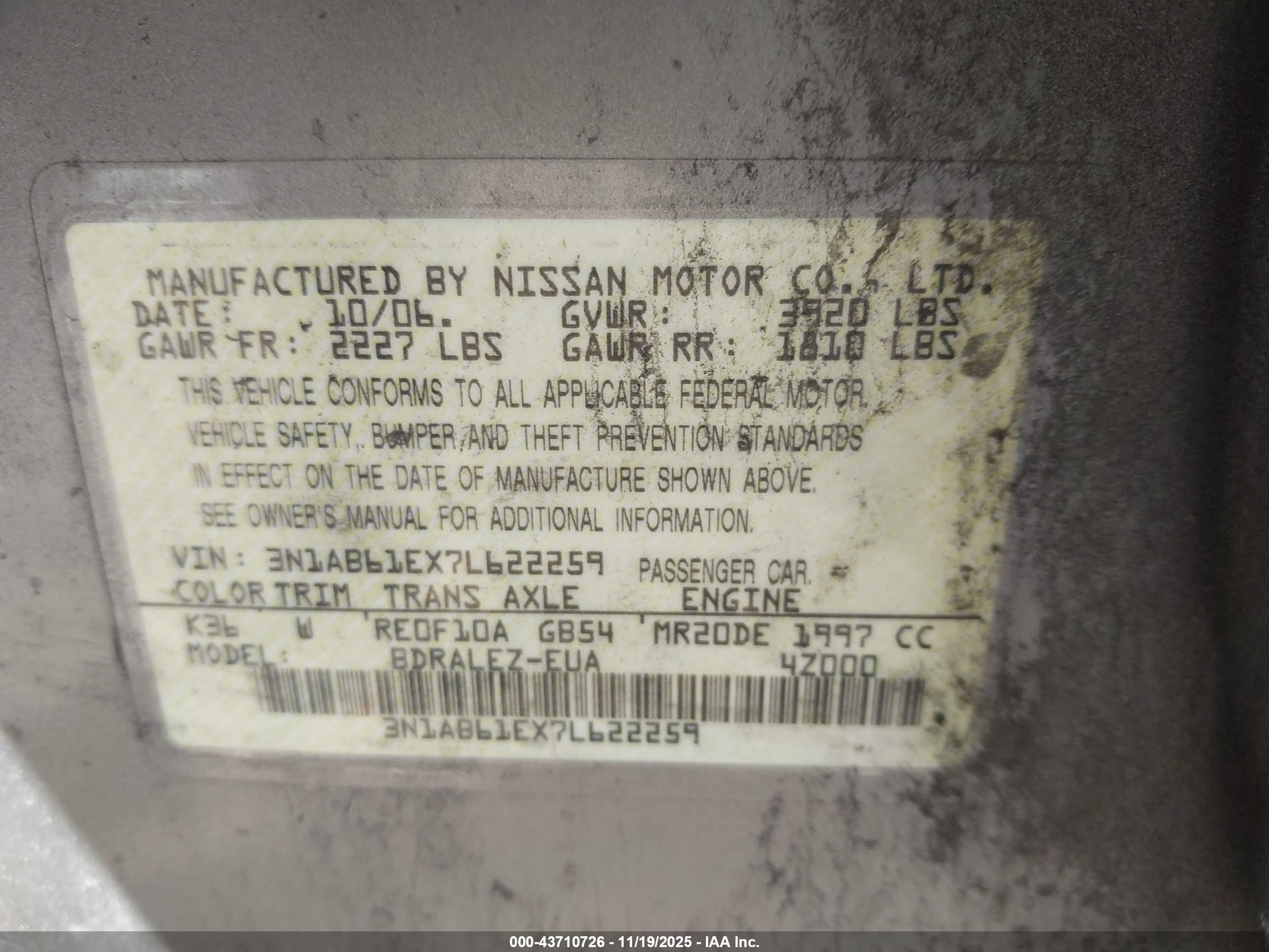 NISSAN SENTRA image 9