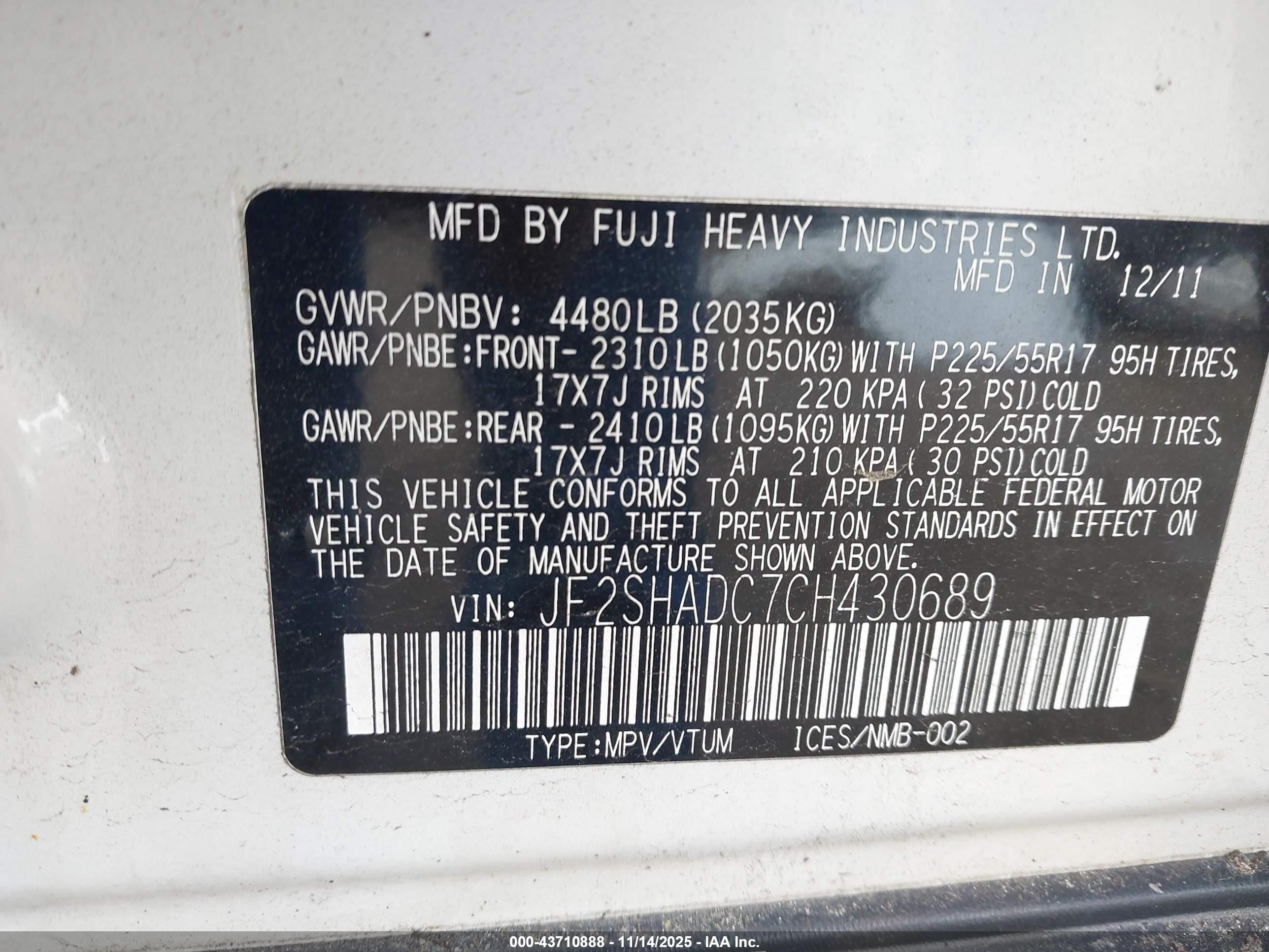 SUBARU FORESTER image 9