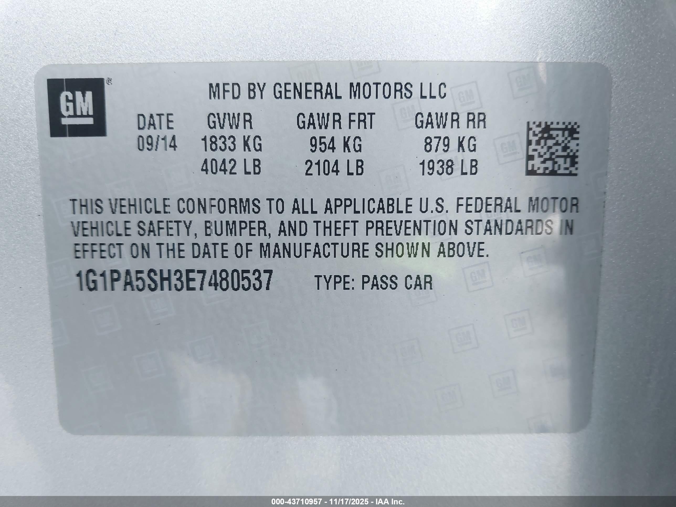 CHEVROLET CRUZE image 9