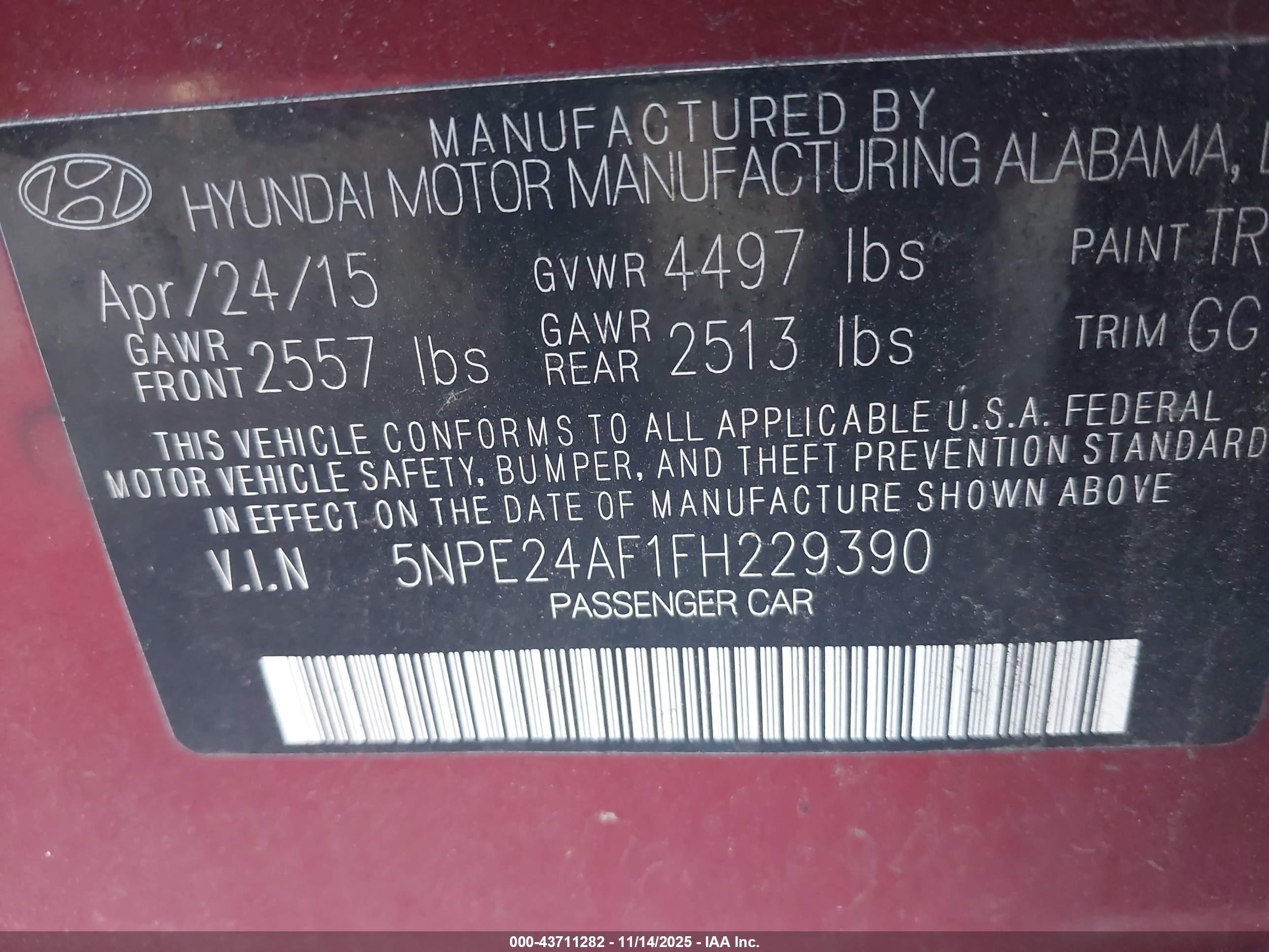 HYUNDAI SONATA image 9