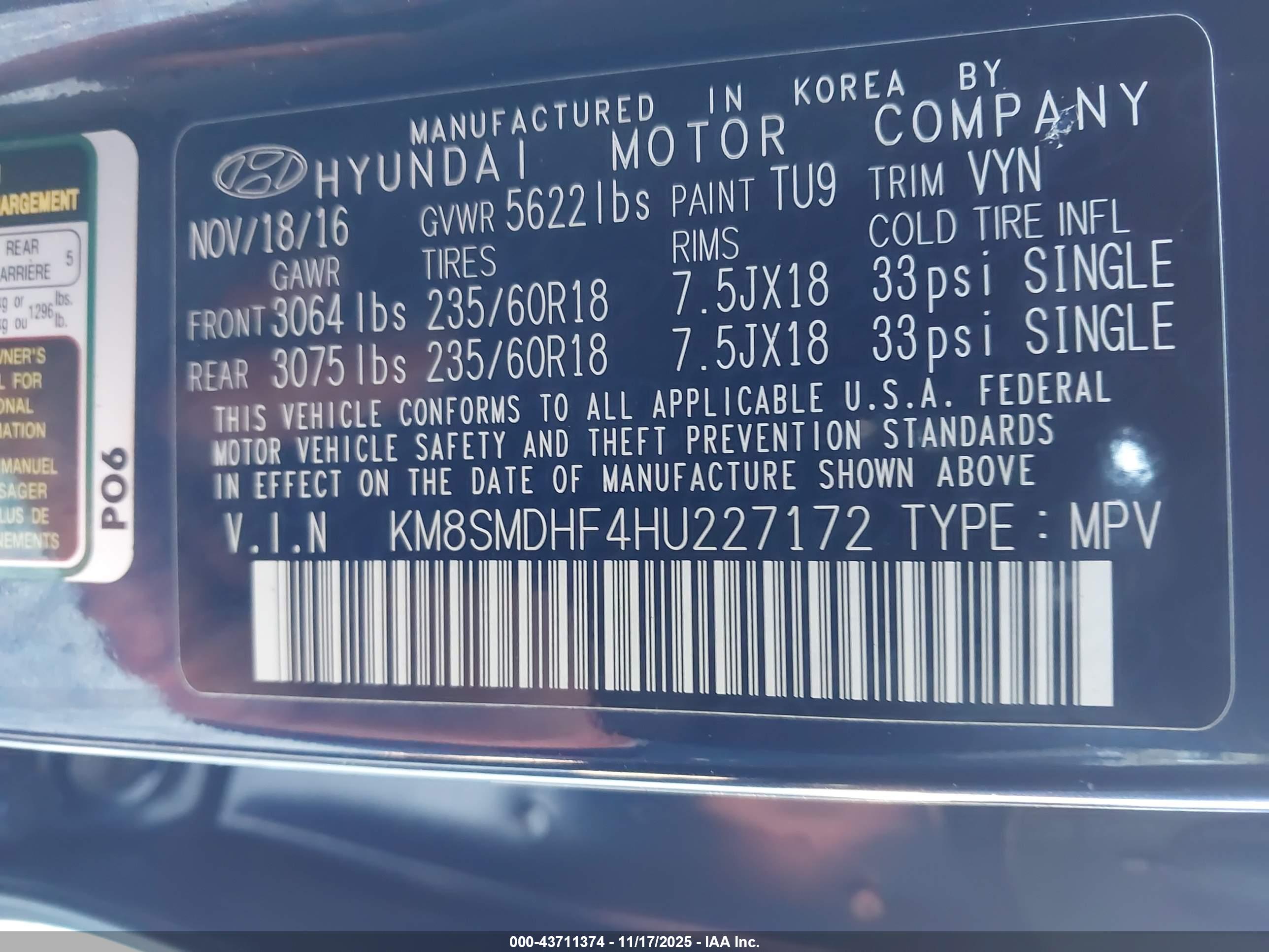 HYUNDAI SANTA image 9