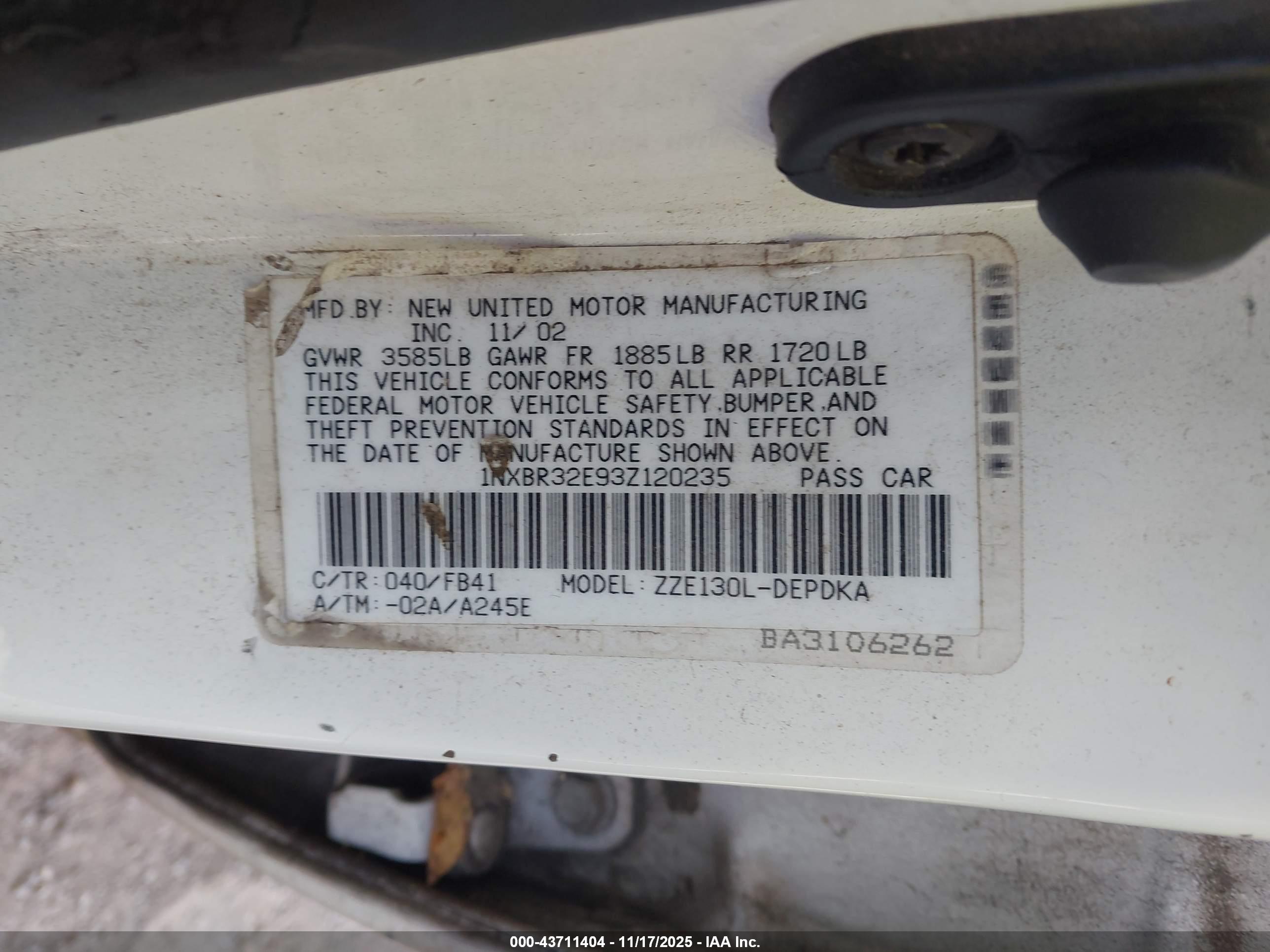 TOYOTA COROLLA image 9