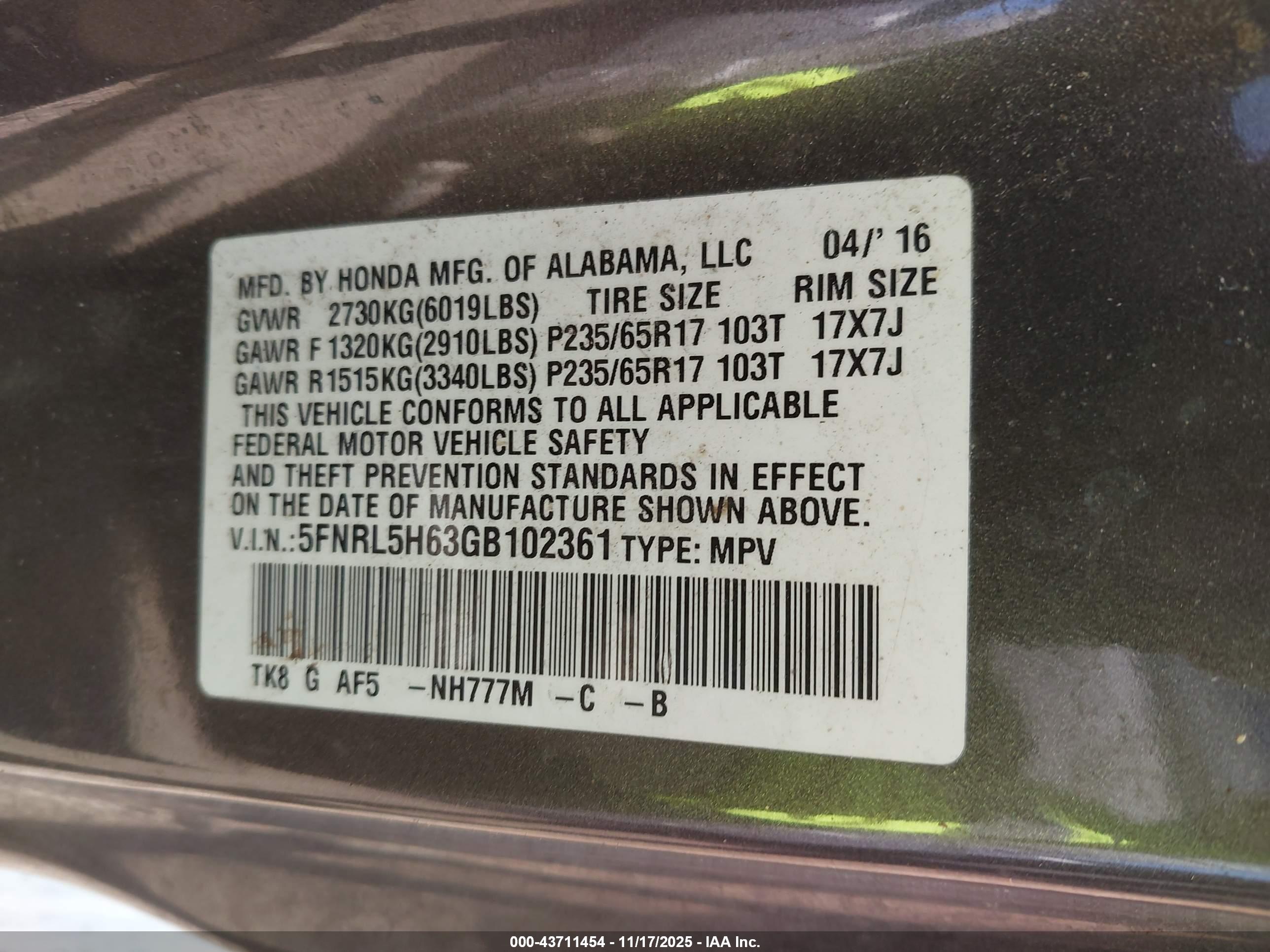 HONDA ODYSSEY image 9