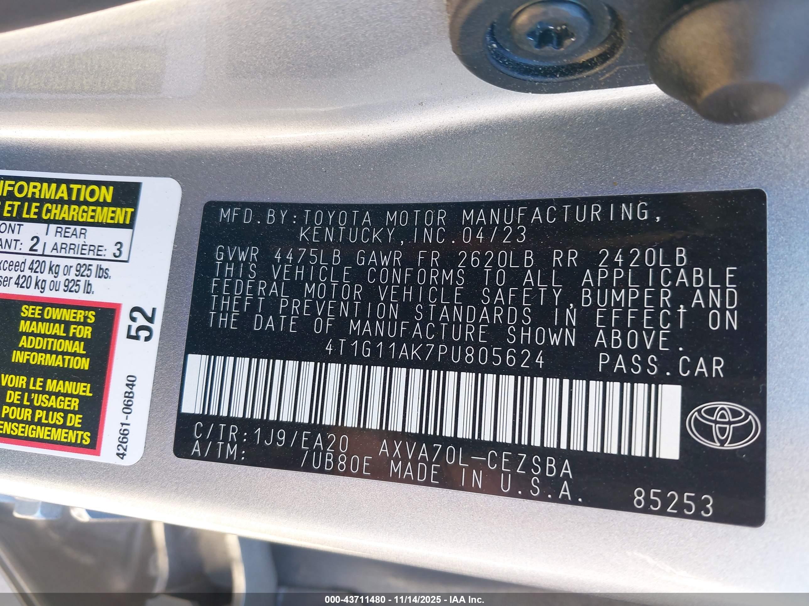 TOYOTA CAMRY image 9