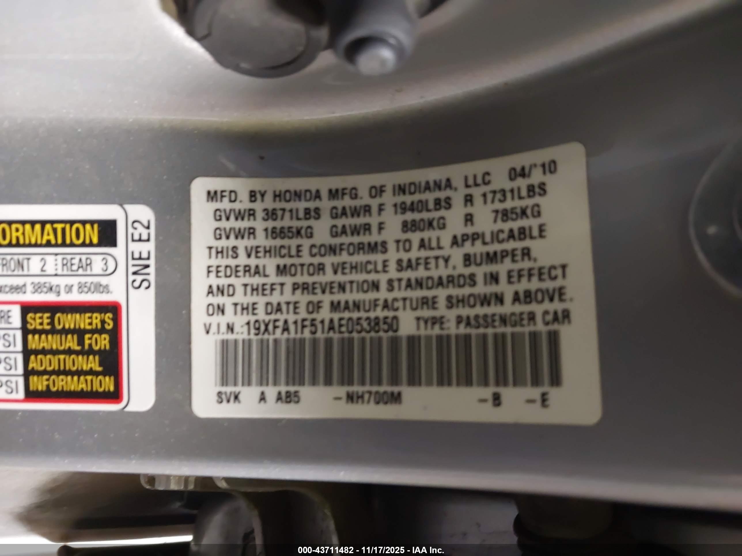 HONDA CIVIC image 9