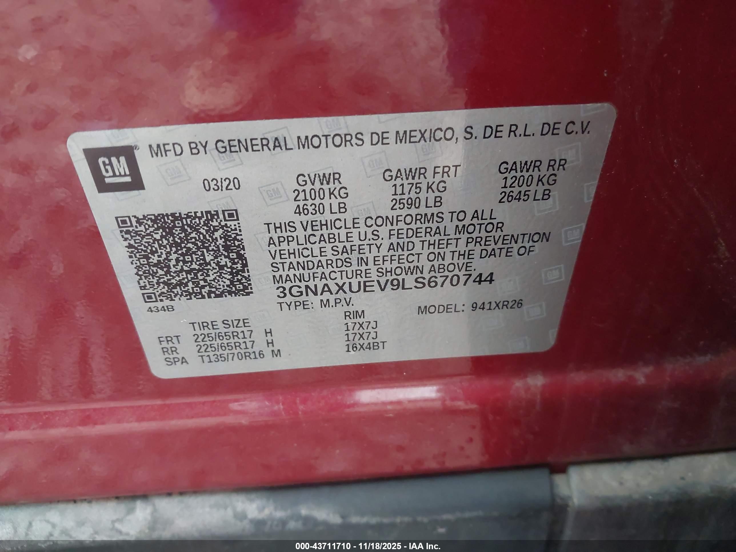 CHEVROLET EQUINOX image 9