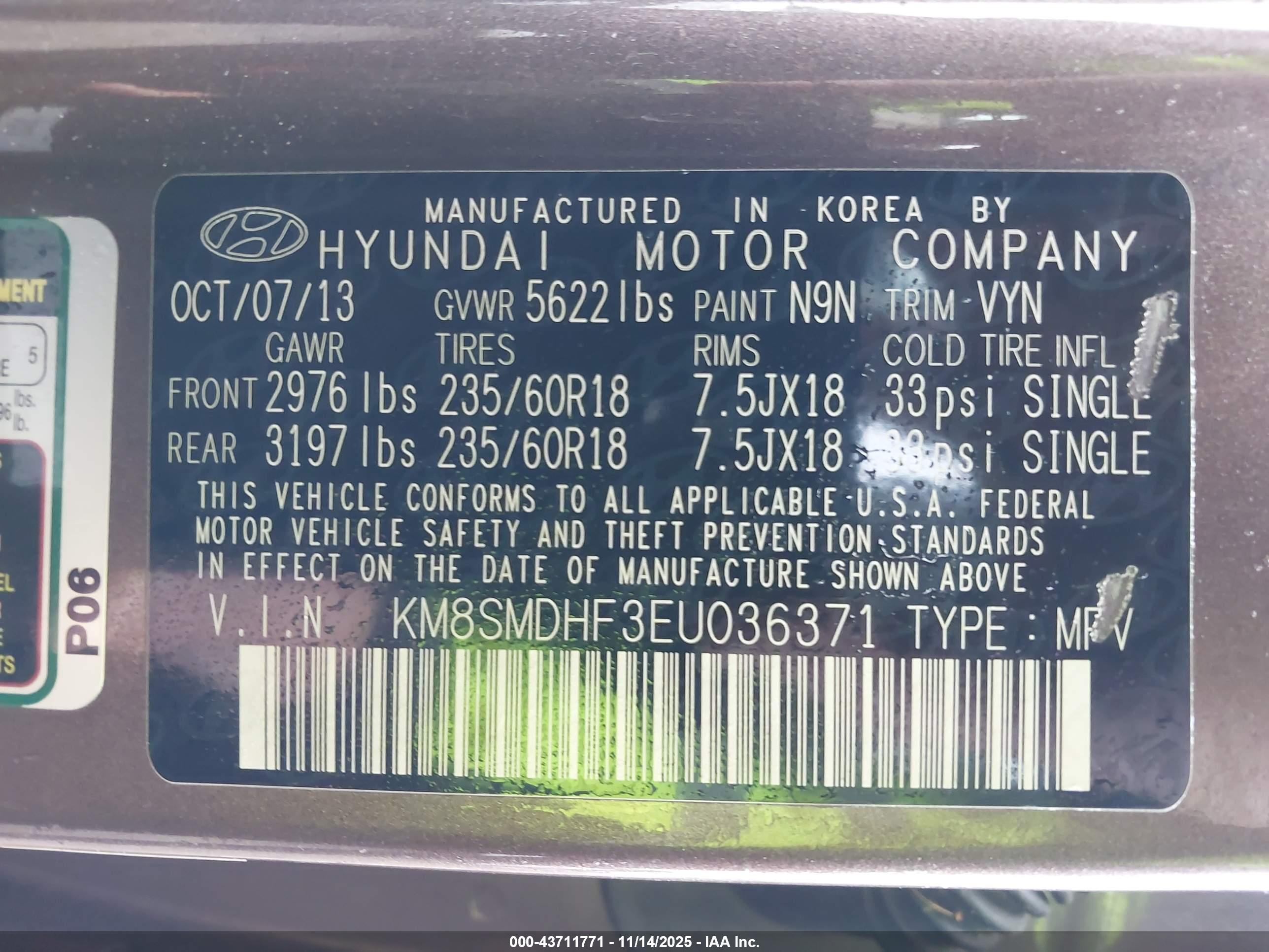 HYUNDAI SANTA image 9