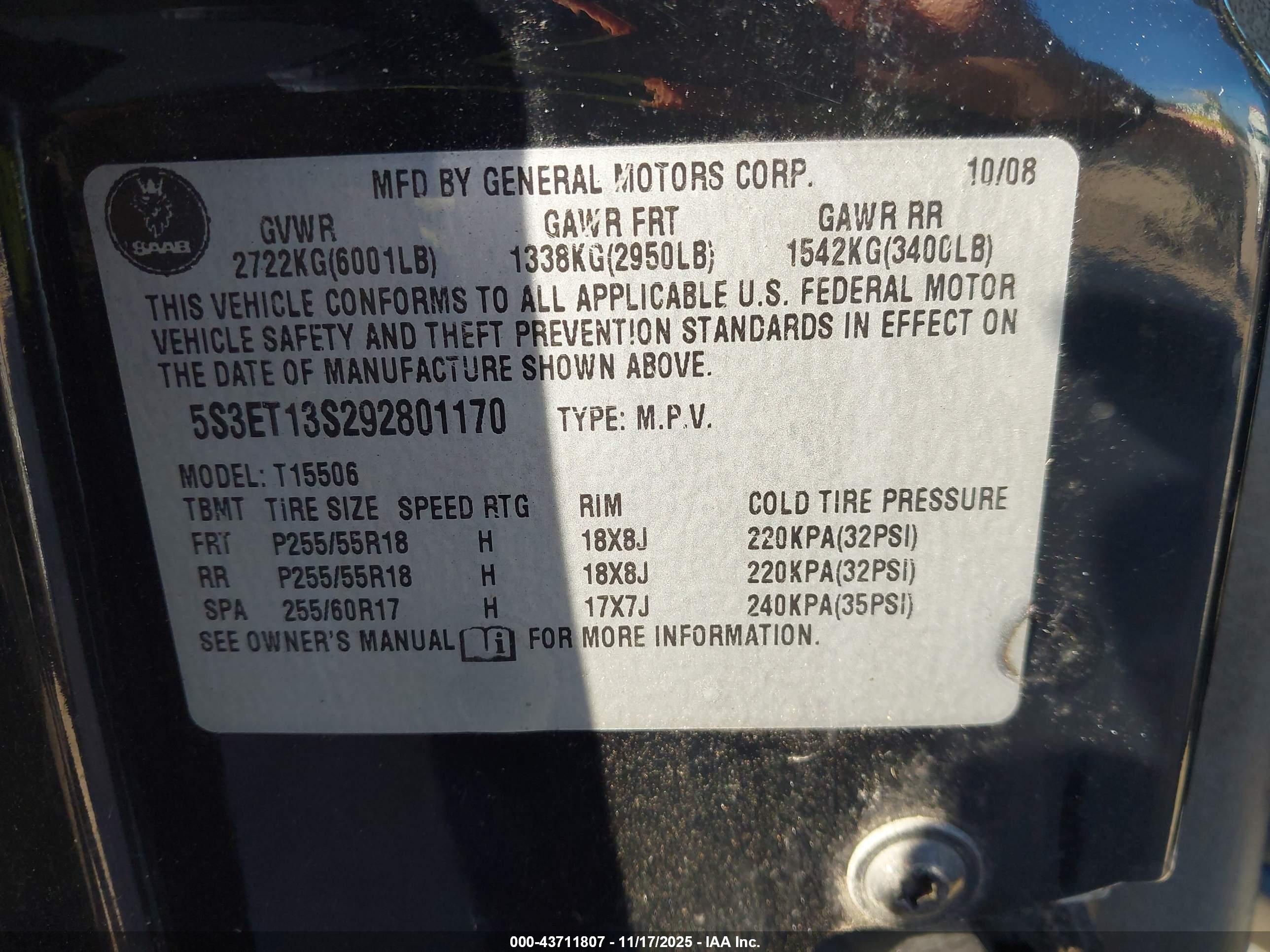 SAAB 9-7X image 9