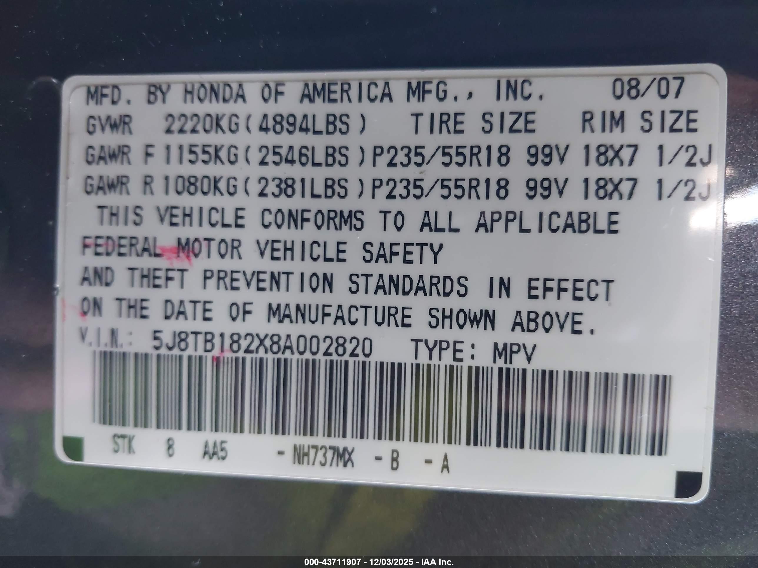 ACURA RDX image 9