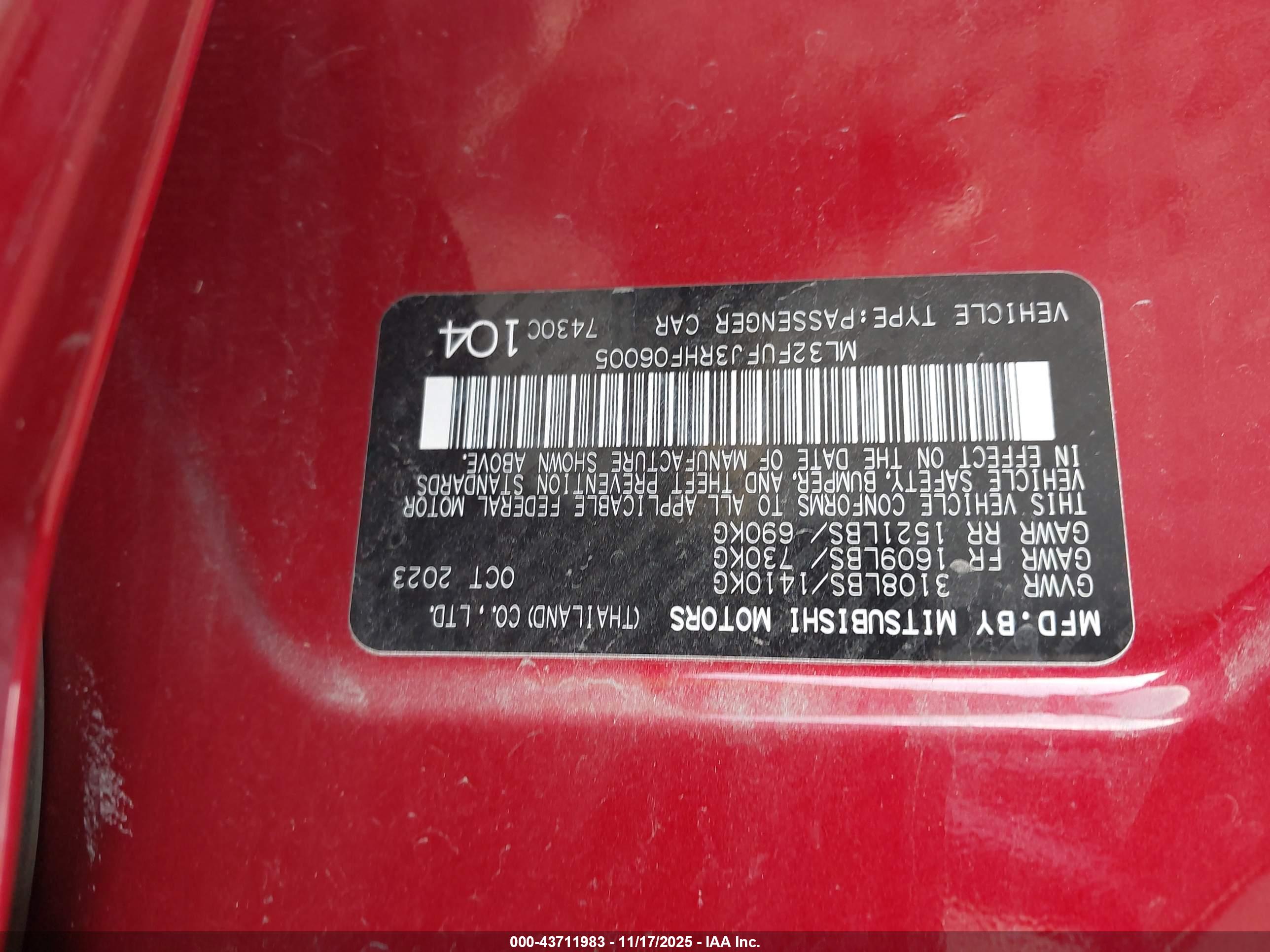 MITSUBISHI MIRAGE image 9