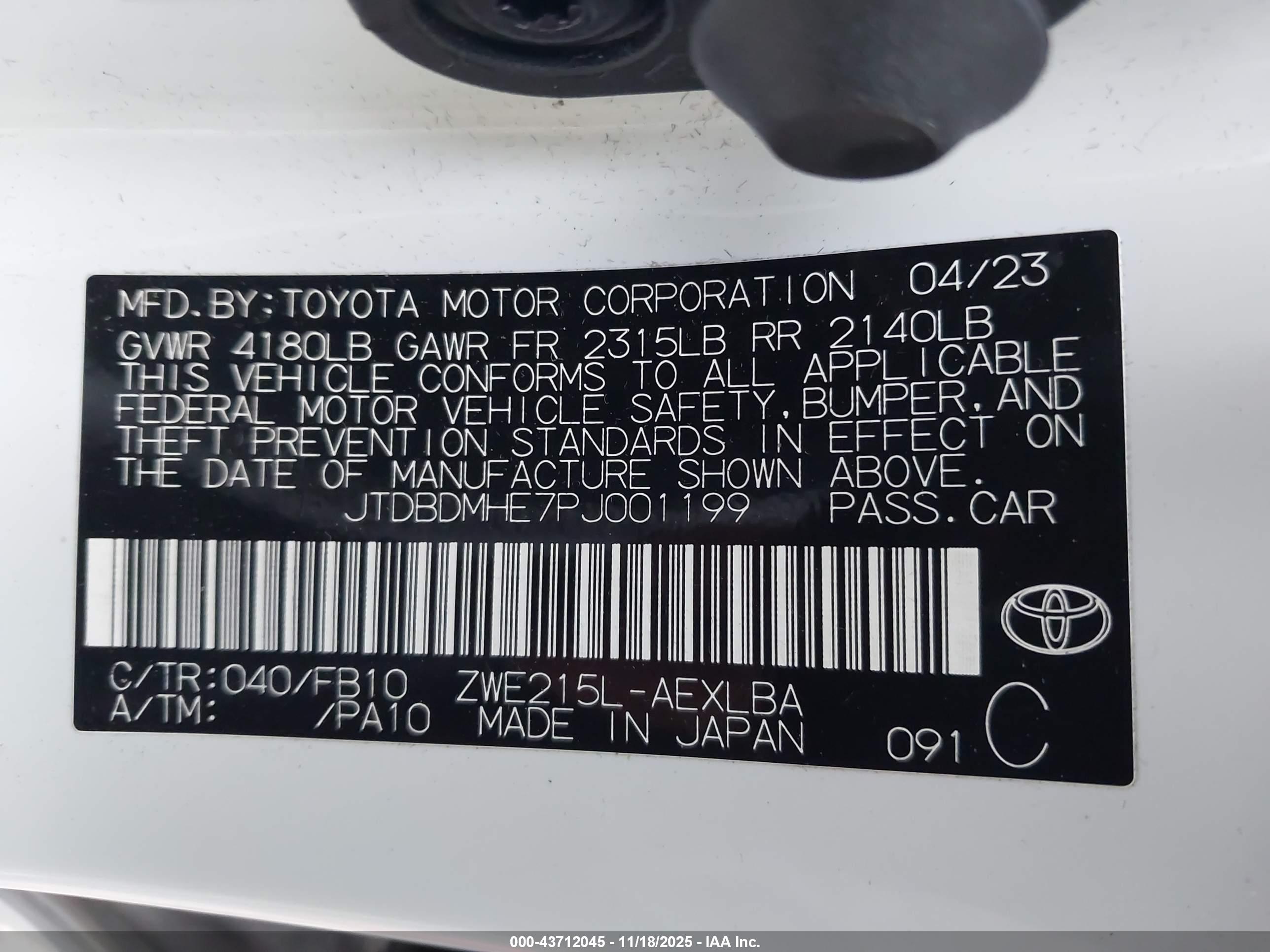 TOYOTA COROLLA image 9