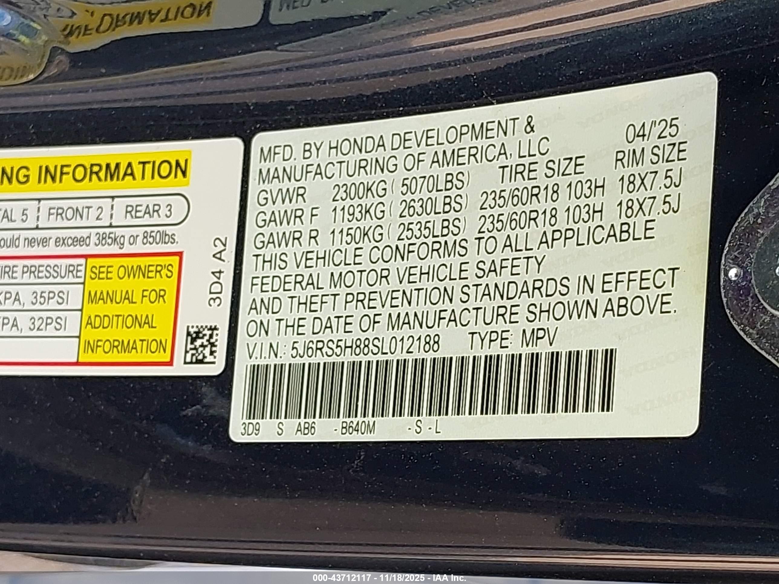 HONDA CR-V image 9