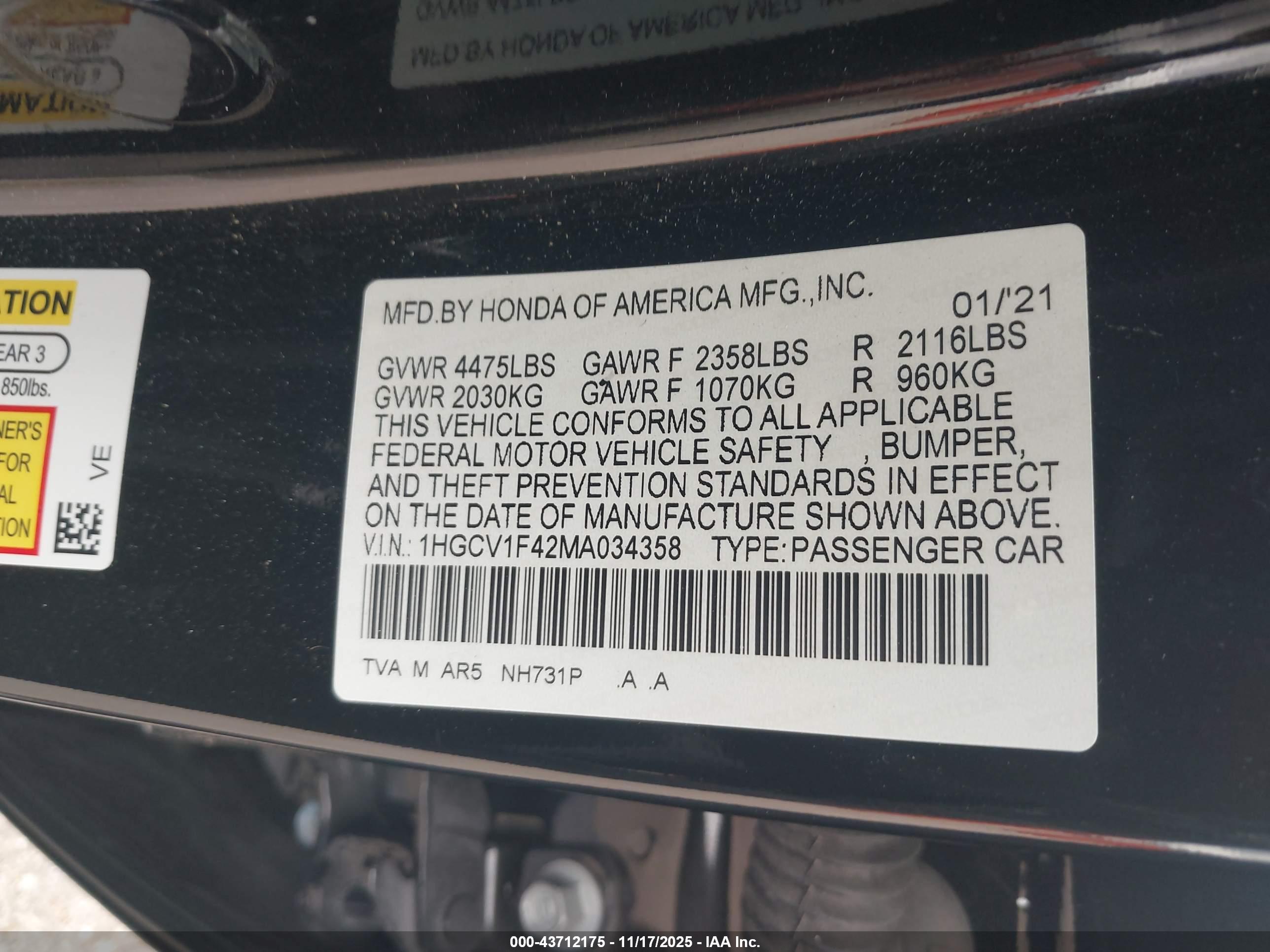 HONDA ACCORD image 9
