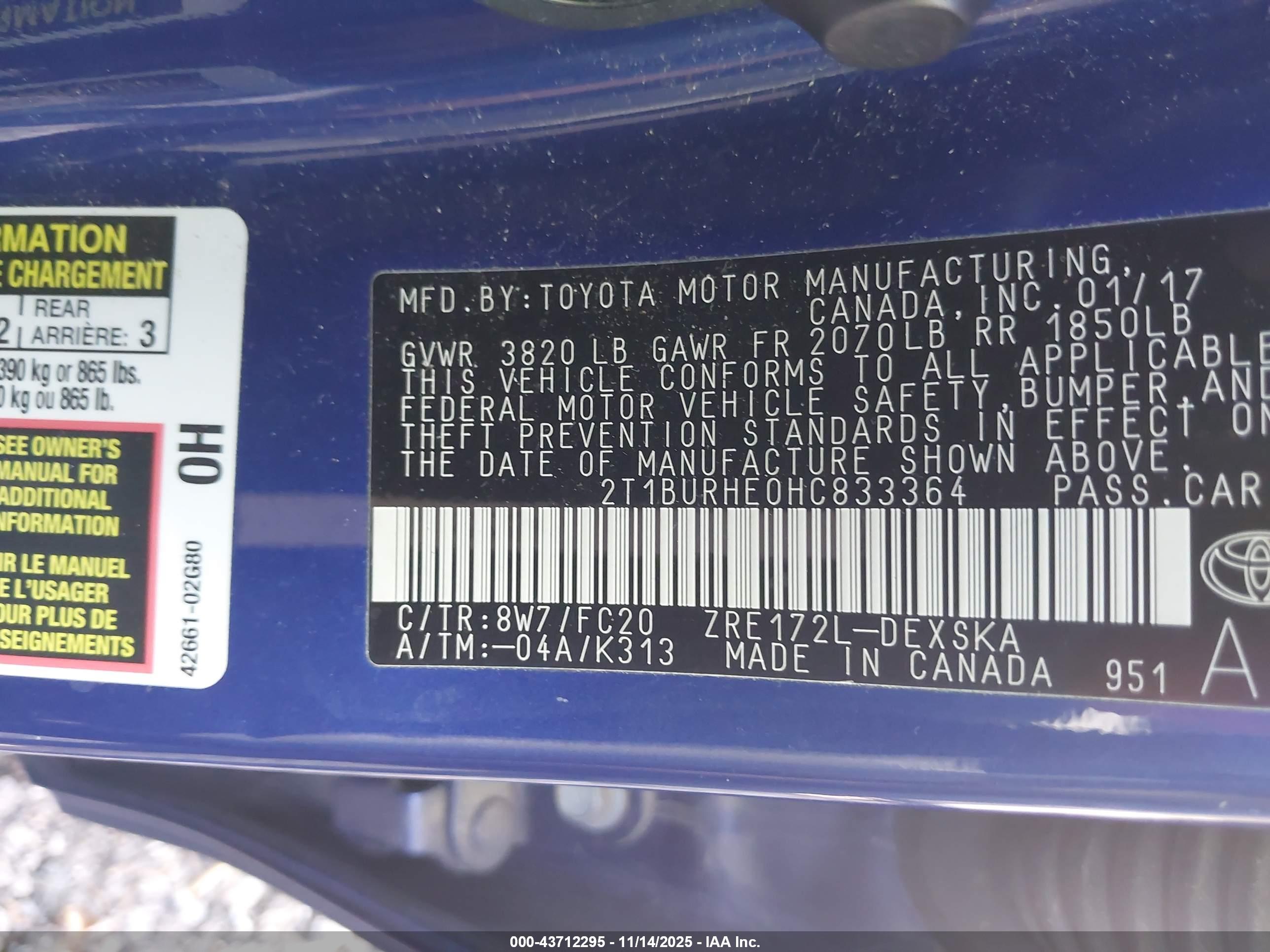 TOYOTA COROLLA image 9