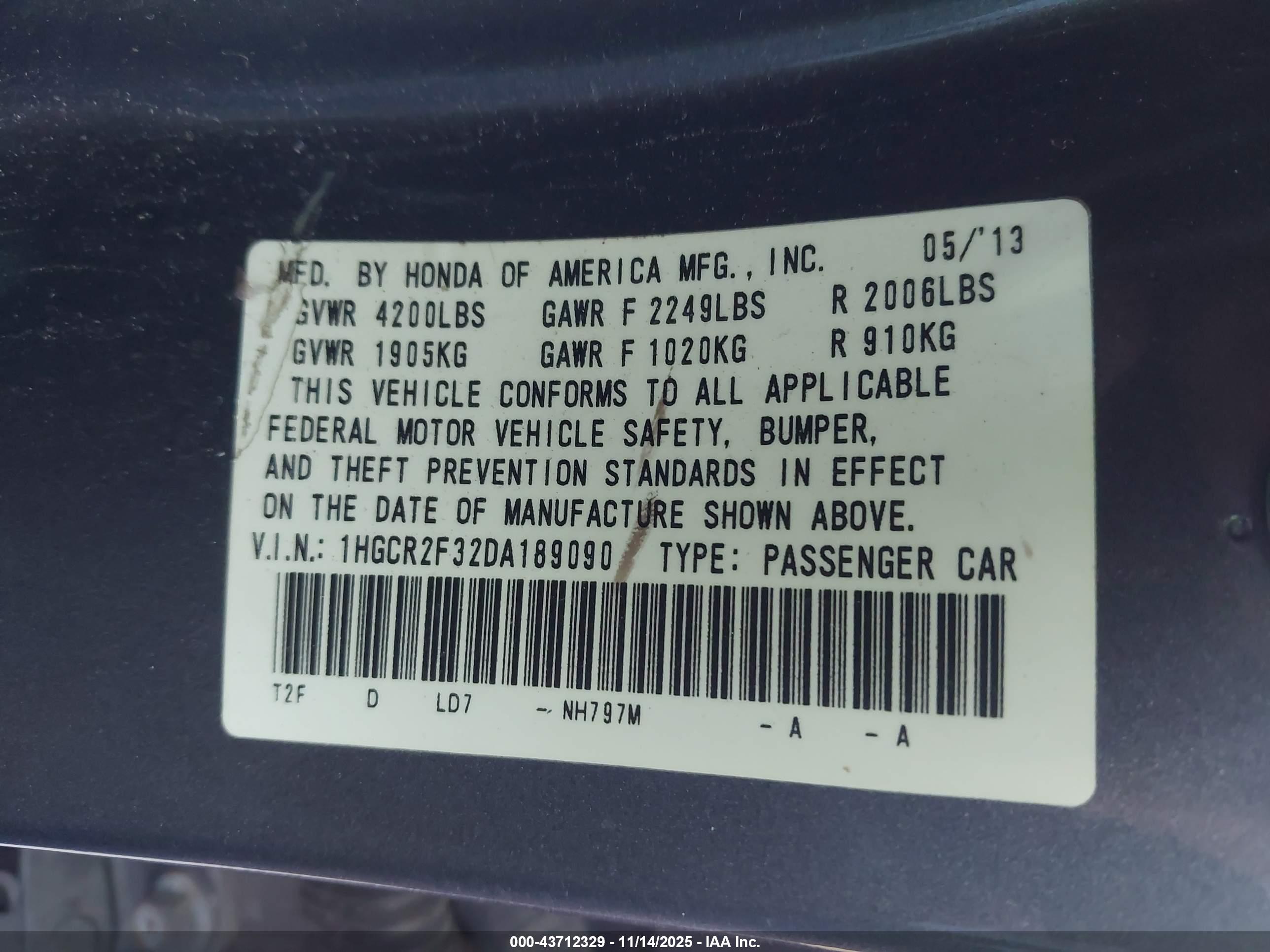 HONDA ACCORD image 9