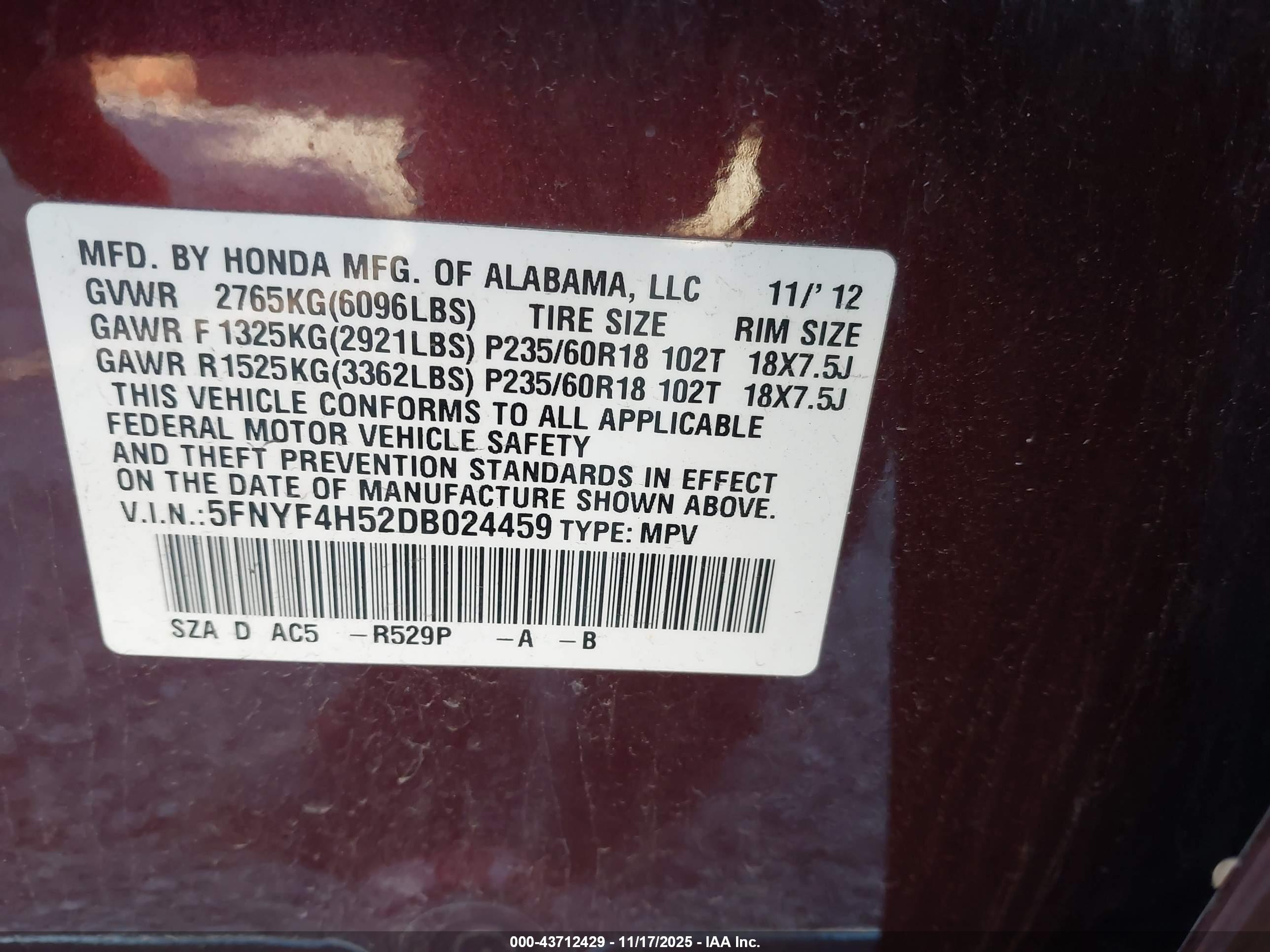 HONDA PILOT image 9