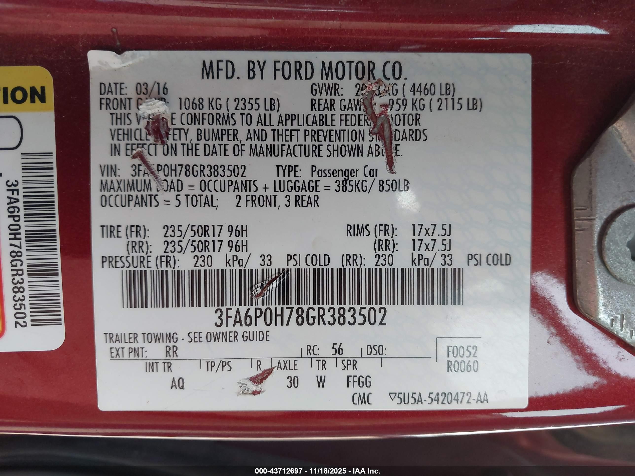 FORD FUSION image 9
