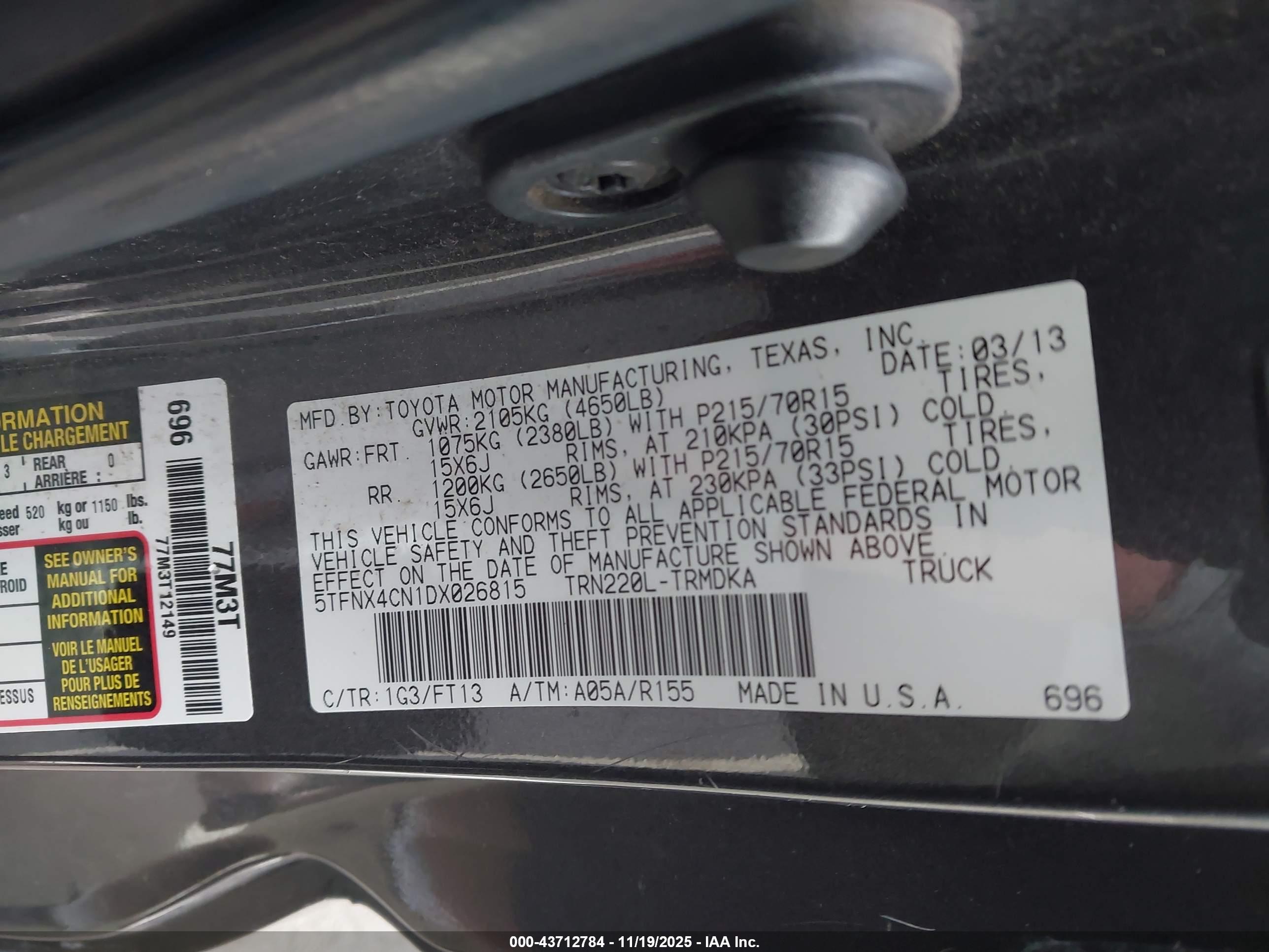 TOYOTA TACOMA image 9