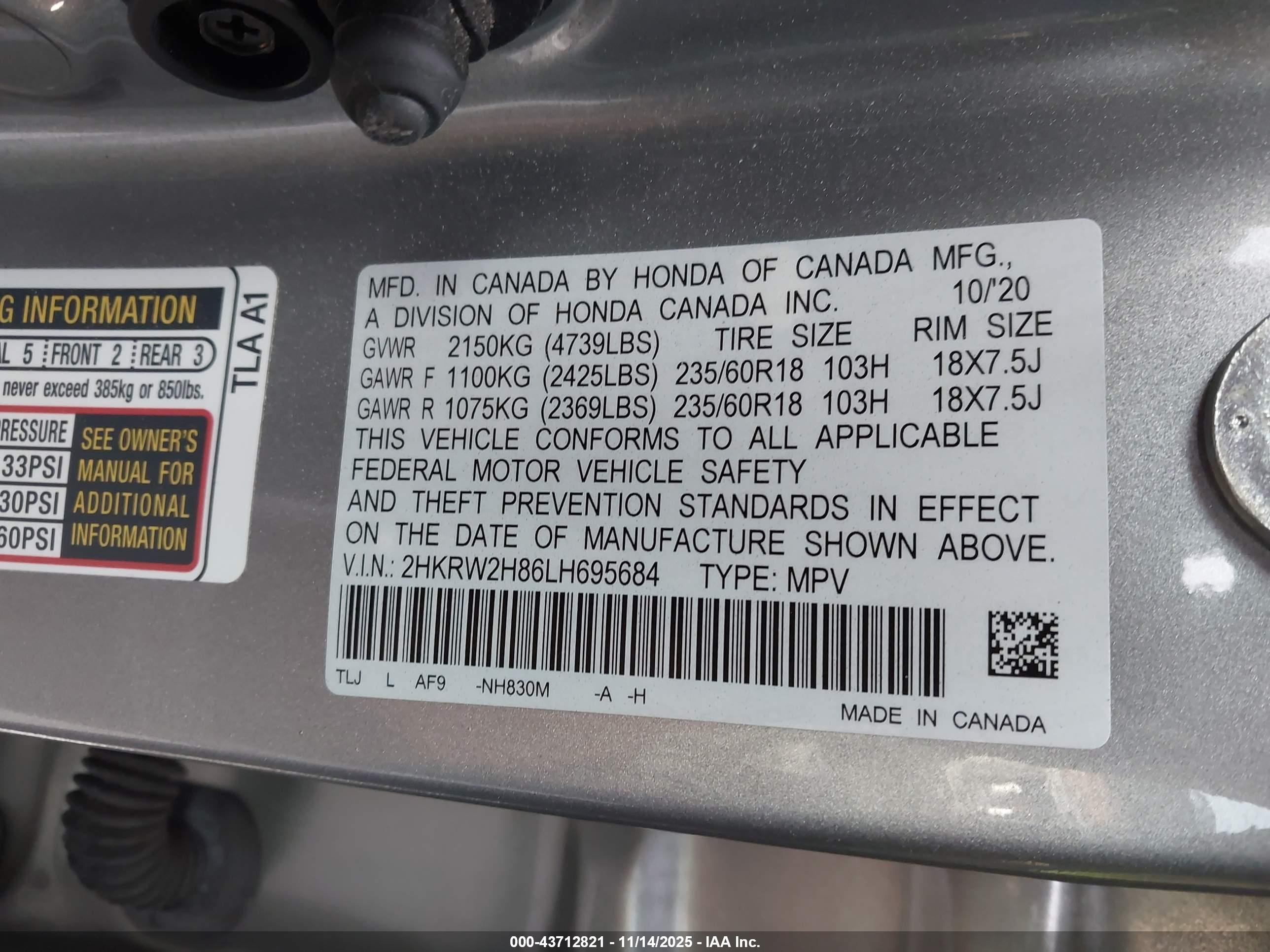 HONDA CR-V image 9