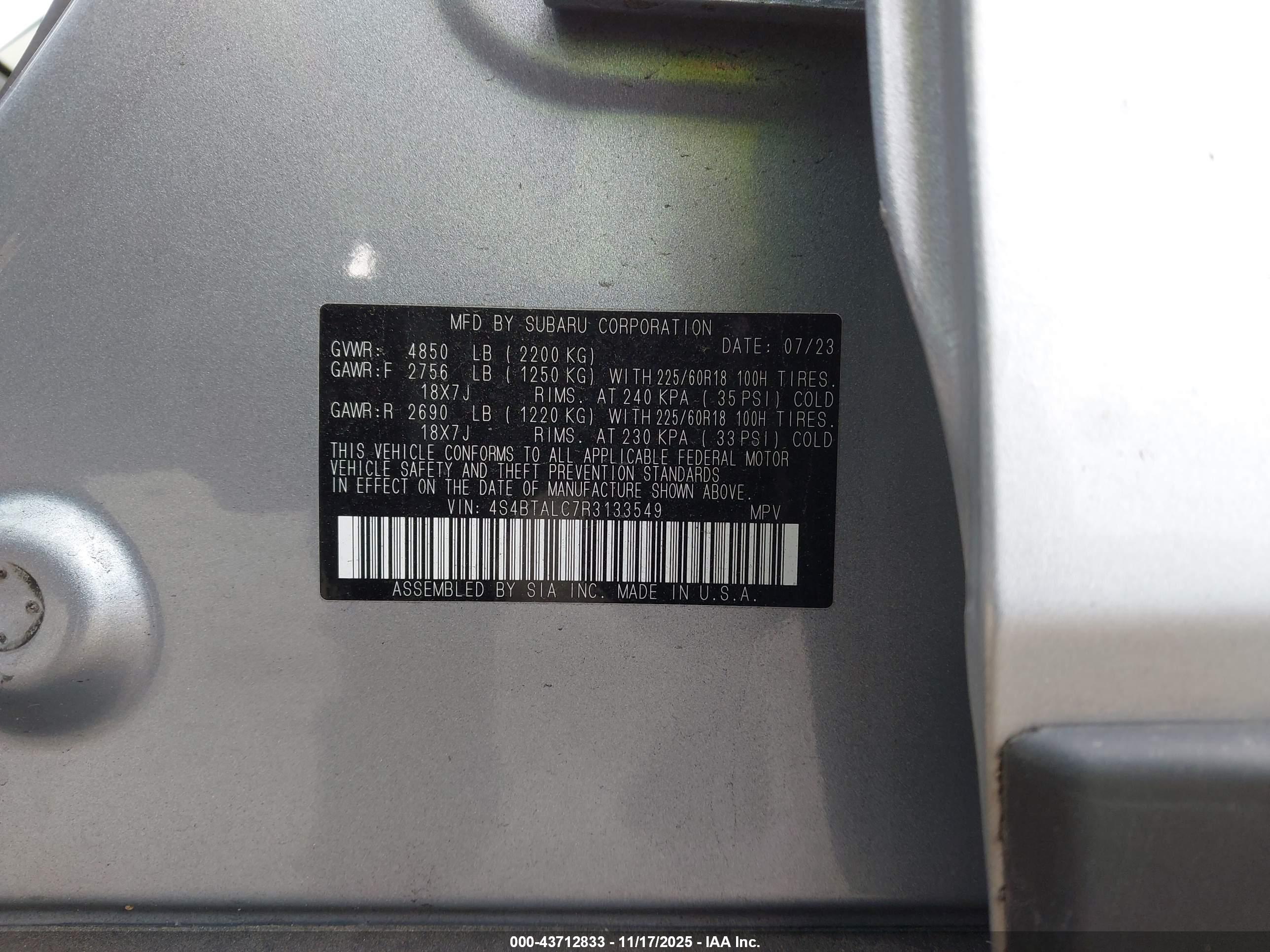 SUBARU OUTBACK image 9