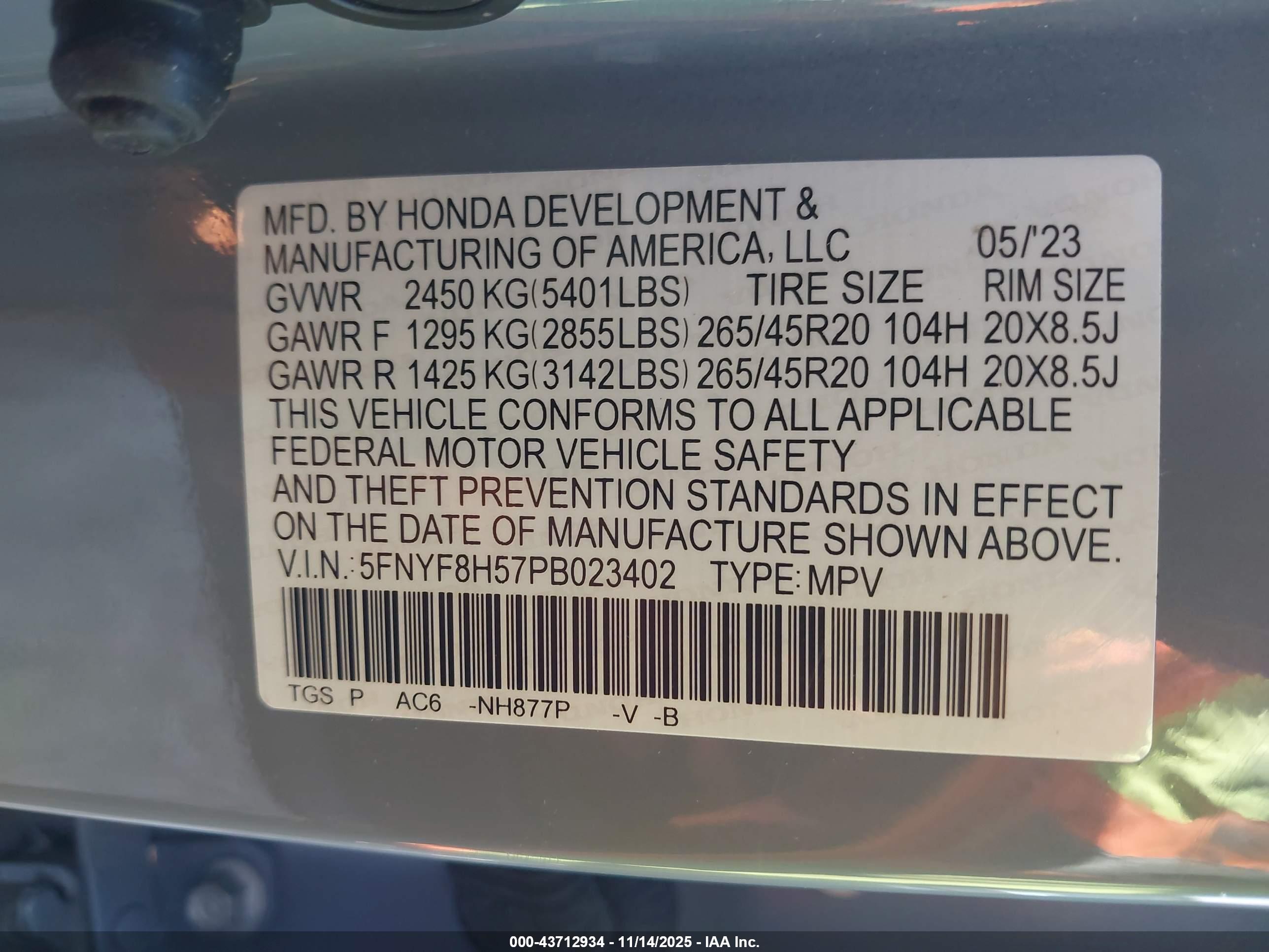 HONDA PASSPORT image 9