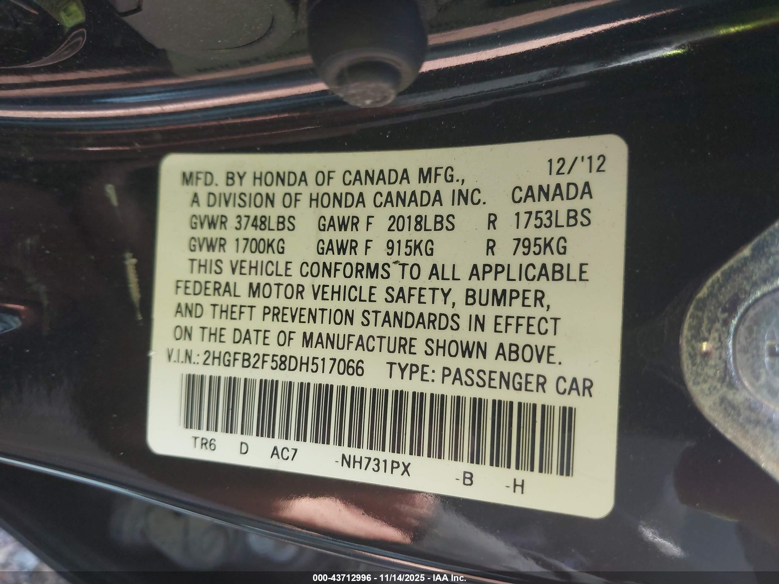 HONDA CIVIC image 9