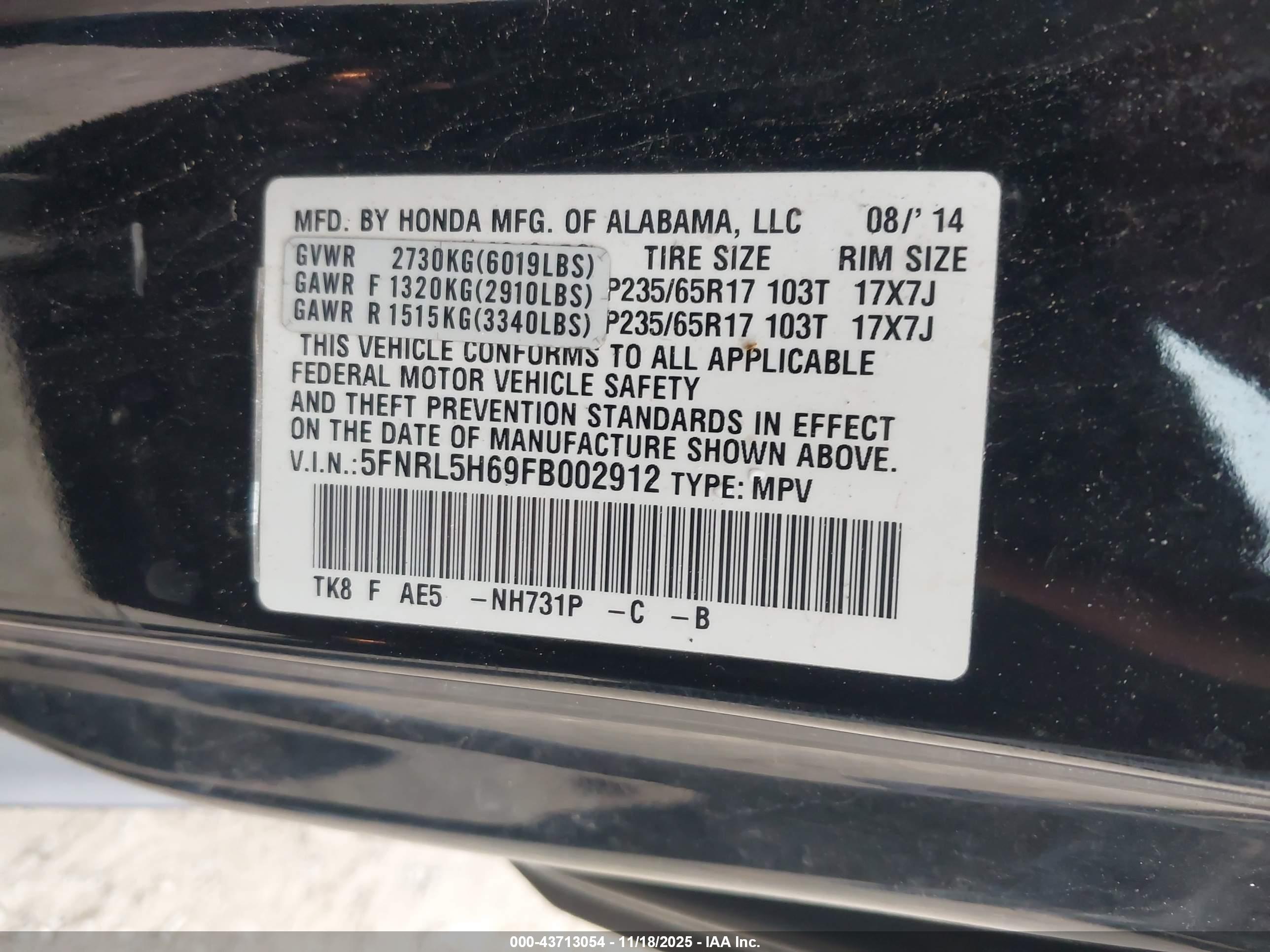 HONDA ODYSSEY image 9