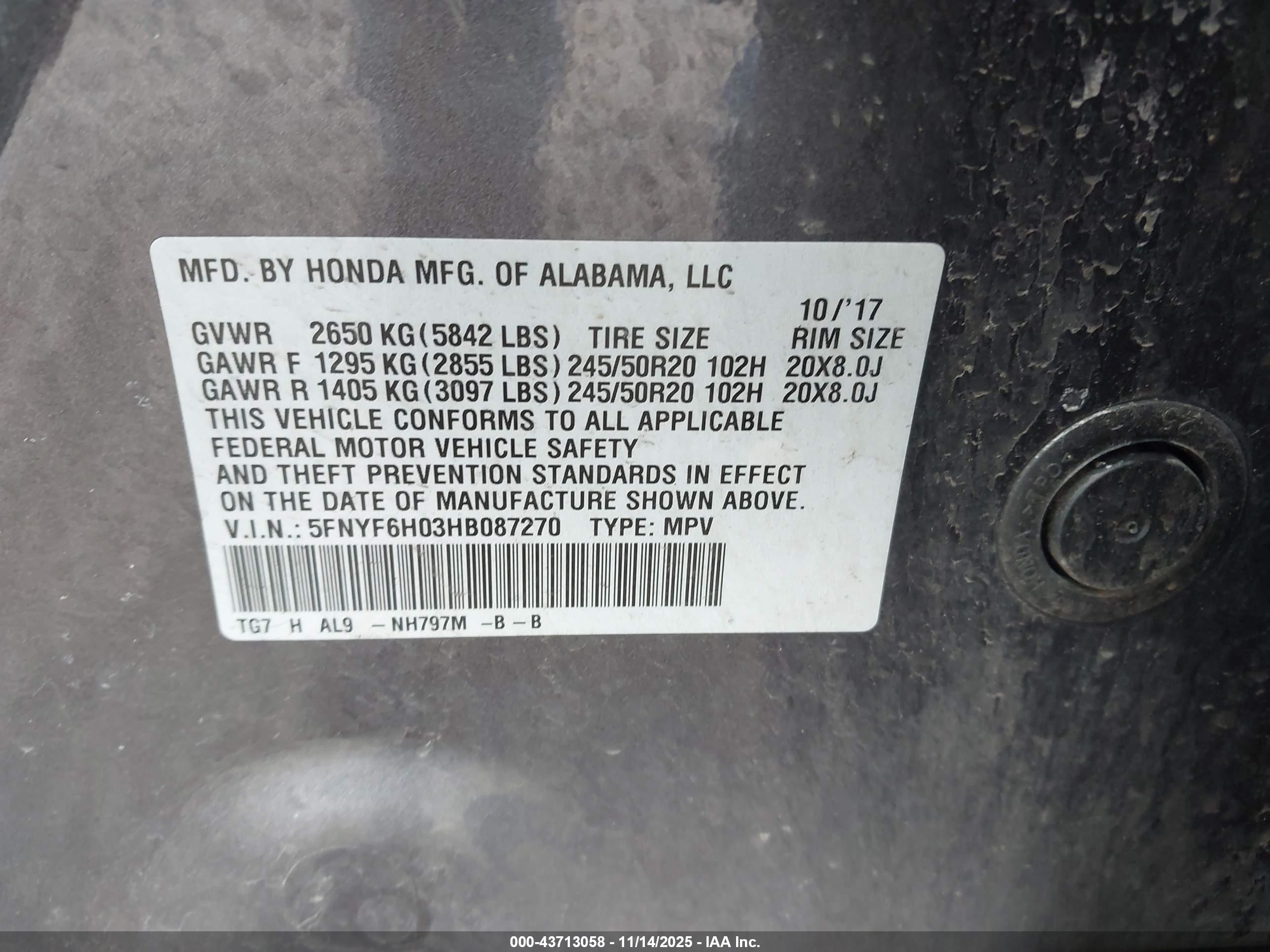 HONDA PILOT image 9