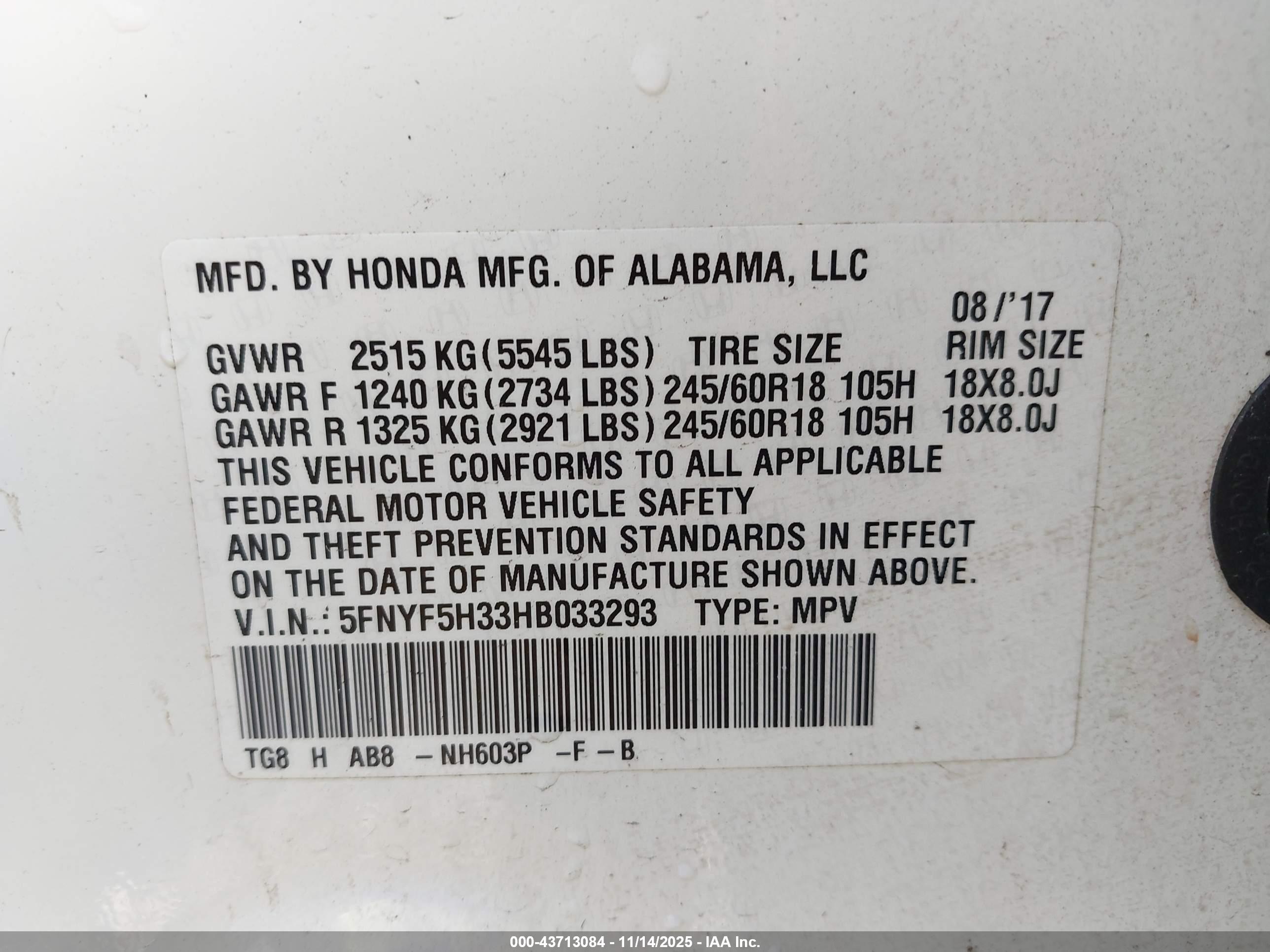 HONDA PILOT image 9