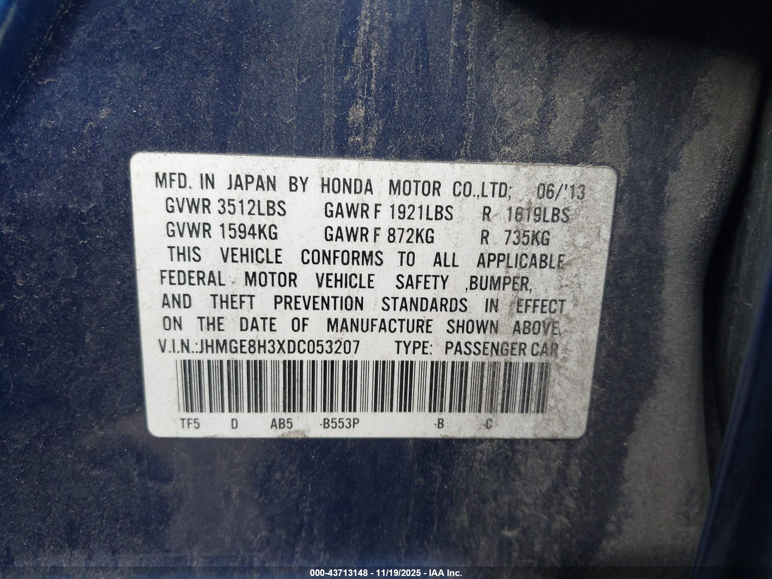 HONDA FIT image 9