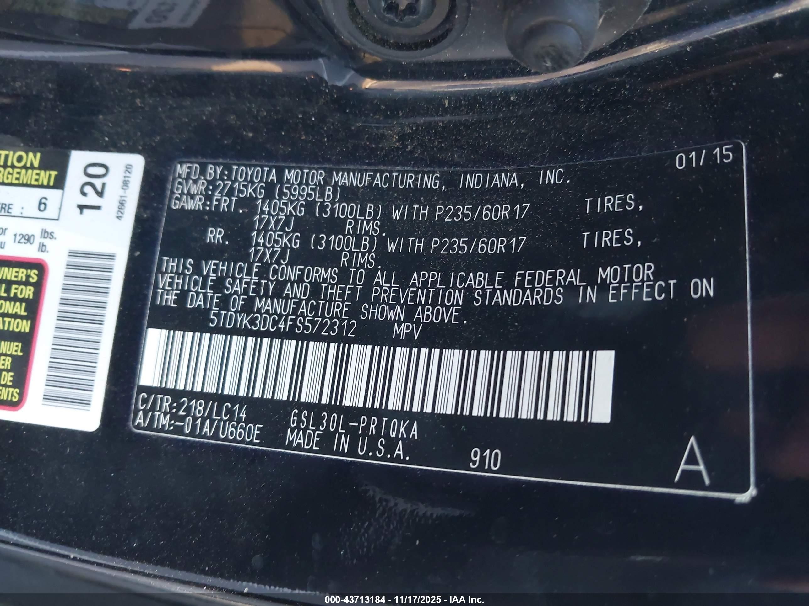 TOYOTA SIENNA image 9