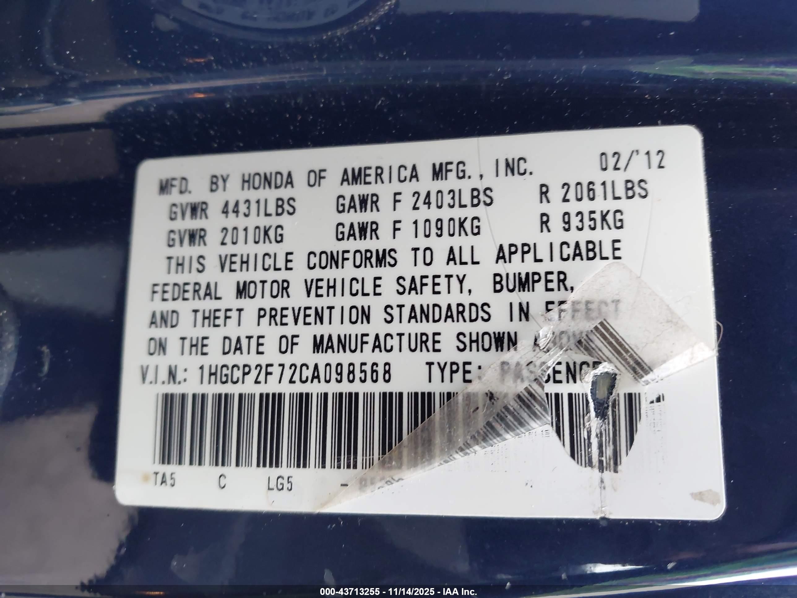HONDA ACCORD image 9