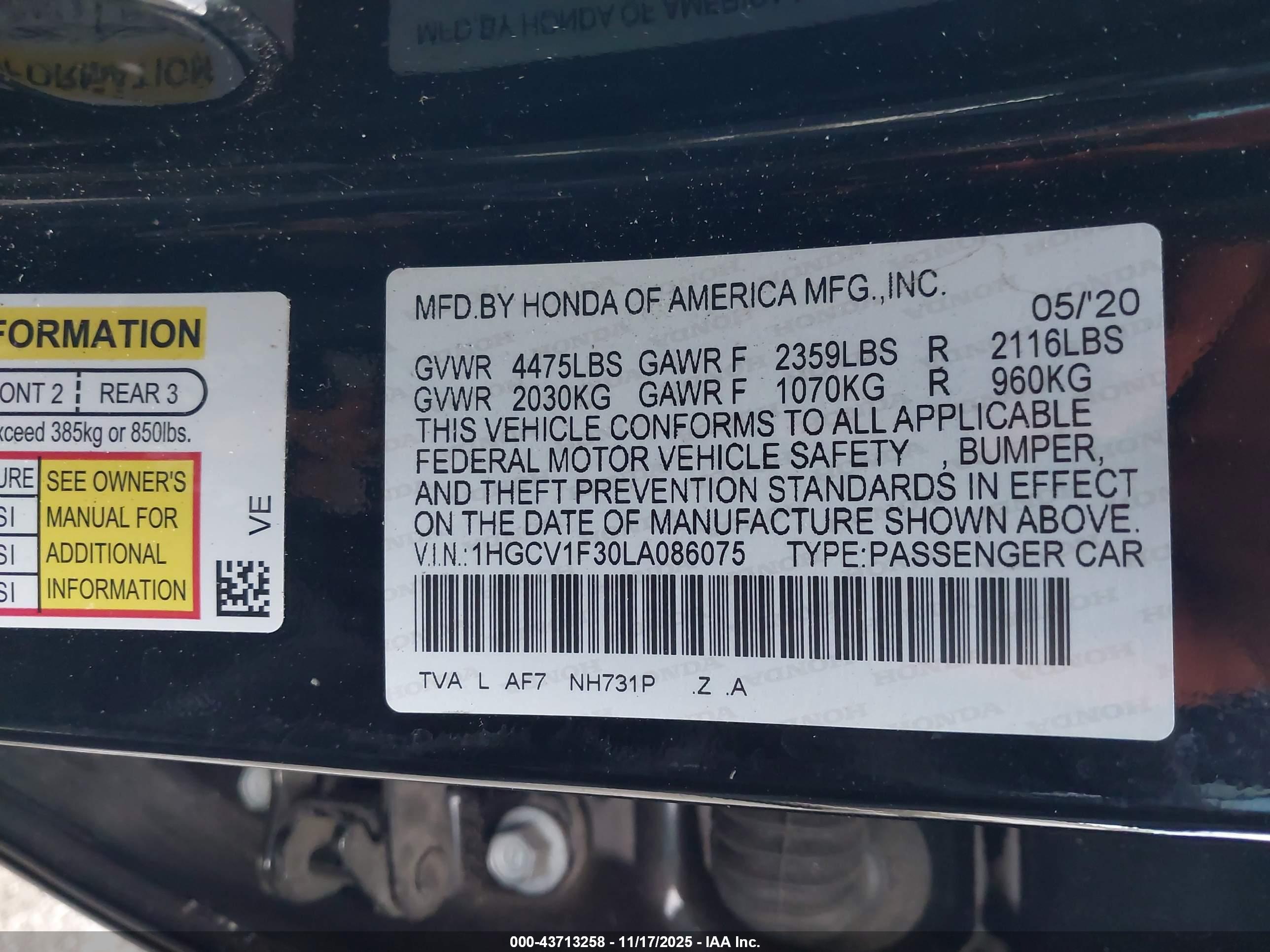HONDA ACCORD image 9
