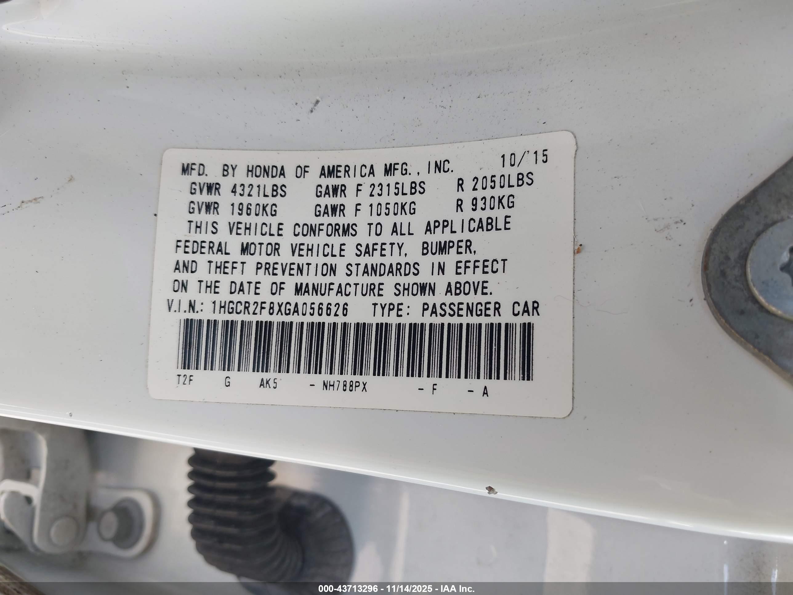 HONDA ACCORD image 9