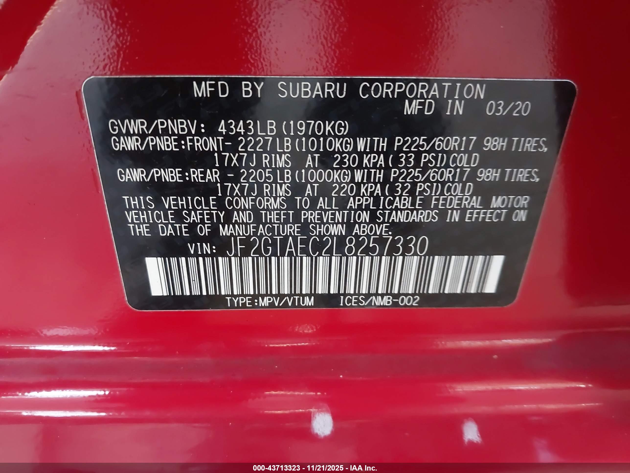 SUBARU CROSSTREK image 9