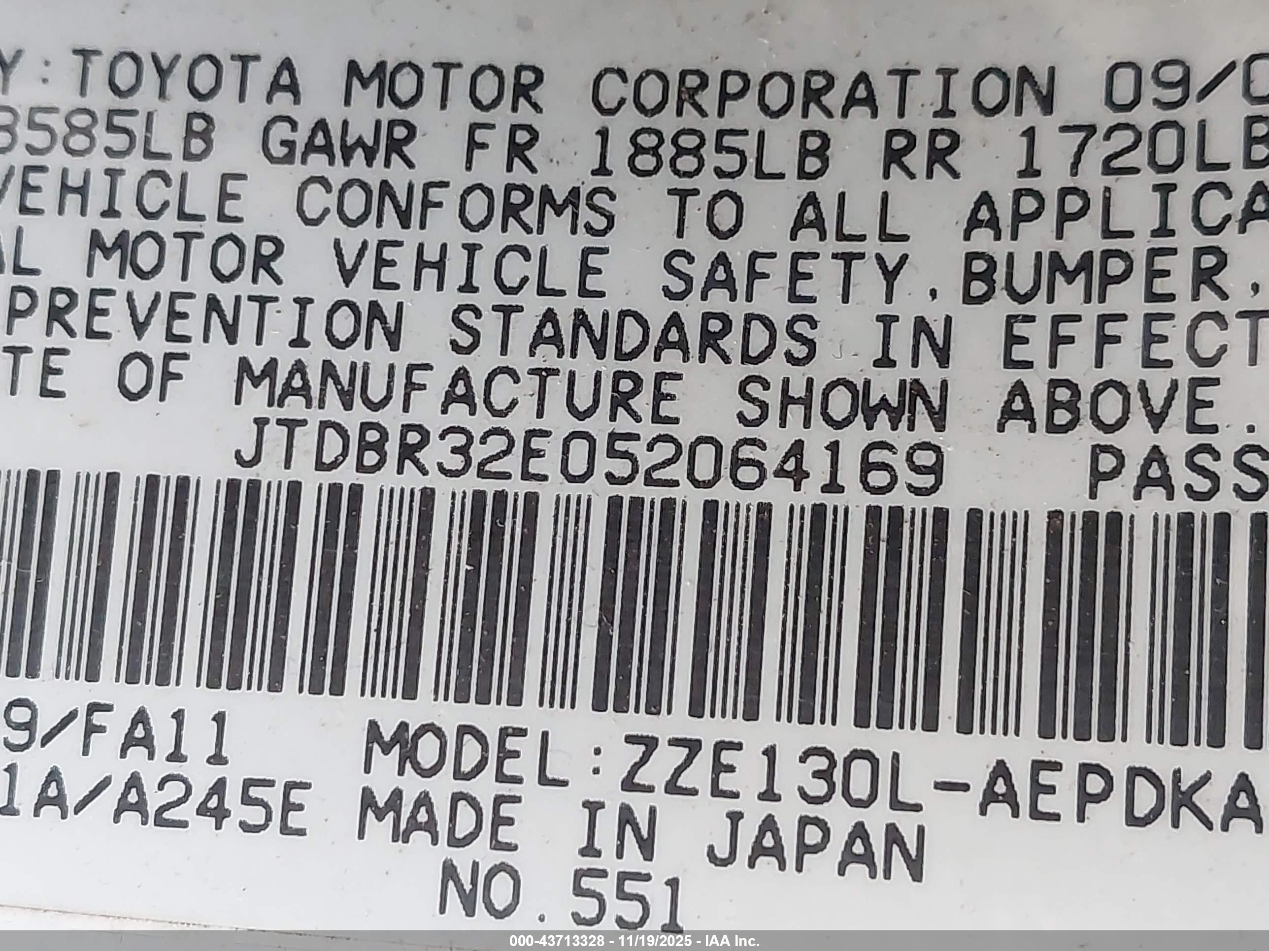 TOYOTA COROLLA image 9