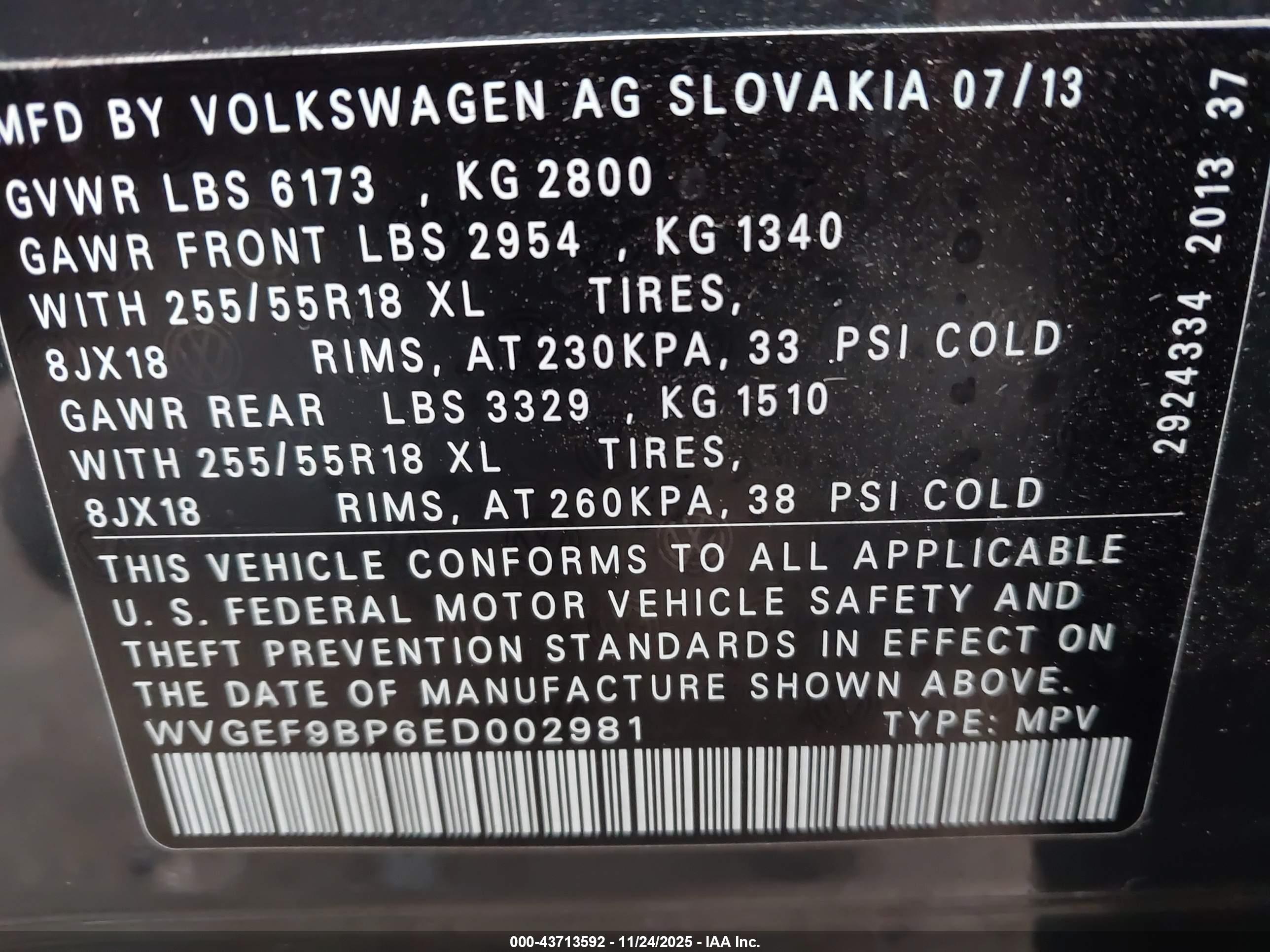VOLKSWAGEN TOUAREG image 9