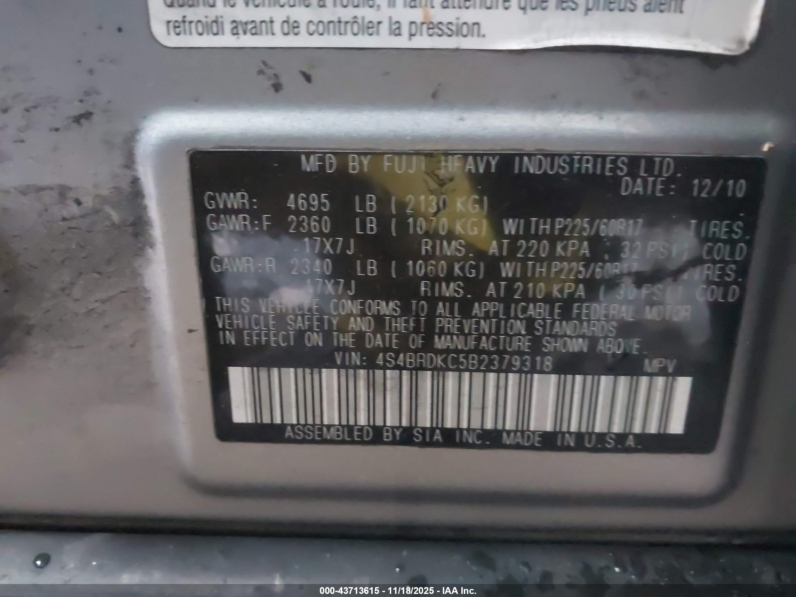 SUBARU OUTBACK image 9