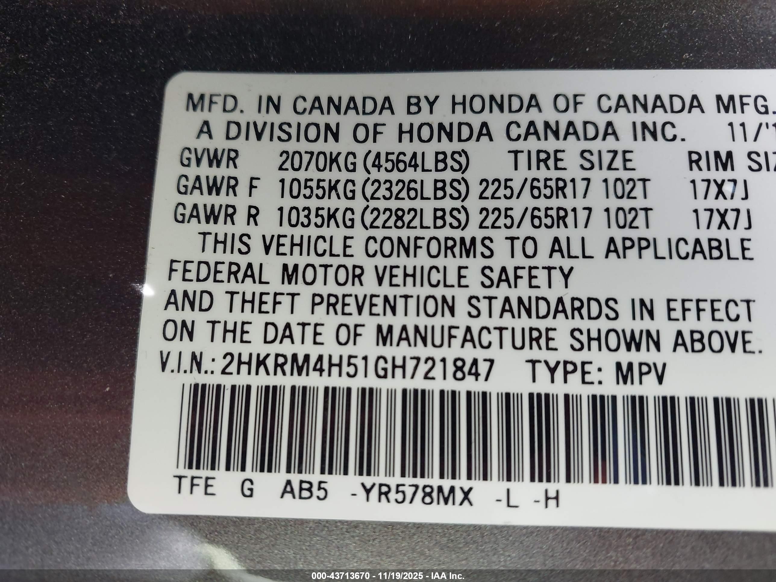 HONDA CR-V image 9