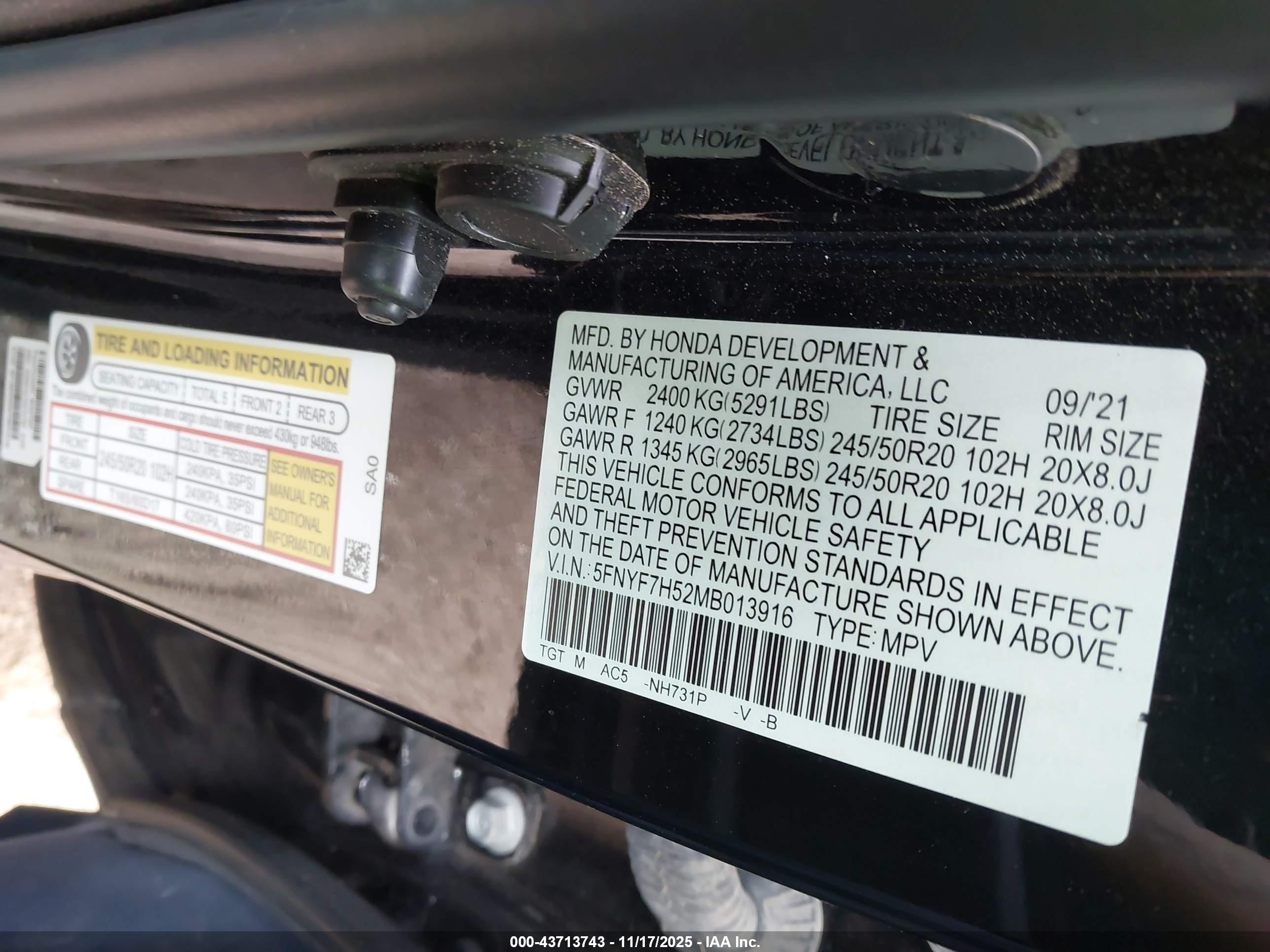 HONDA PASSPORT image 9