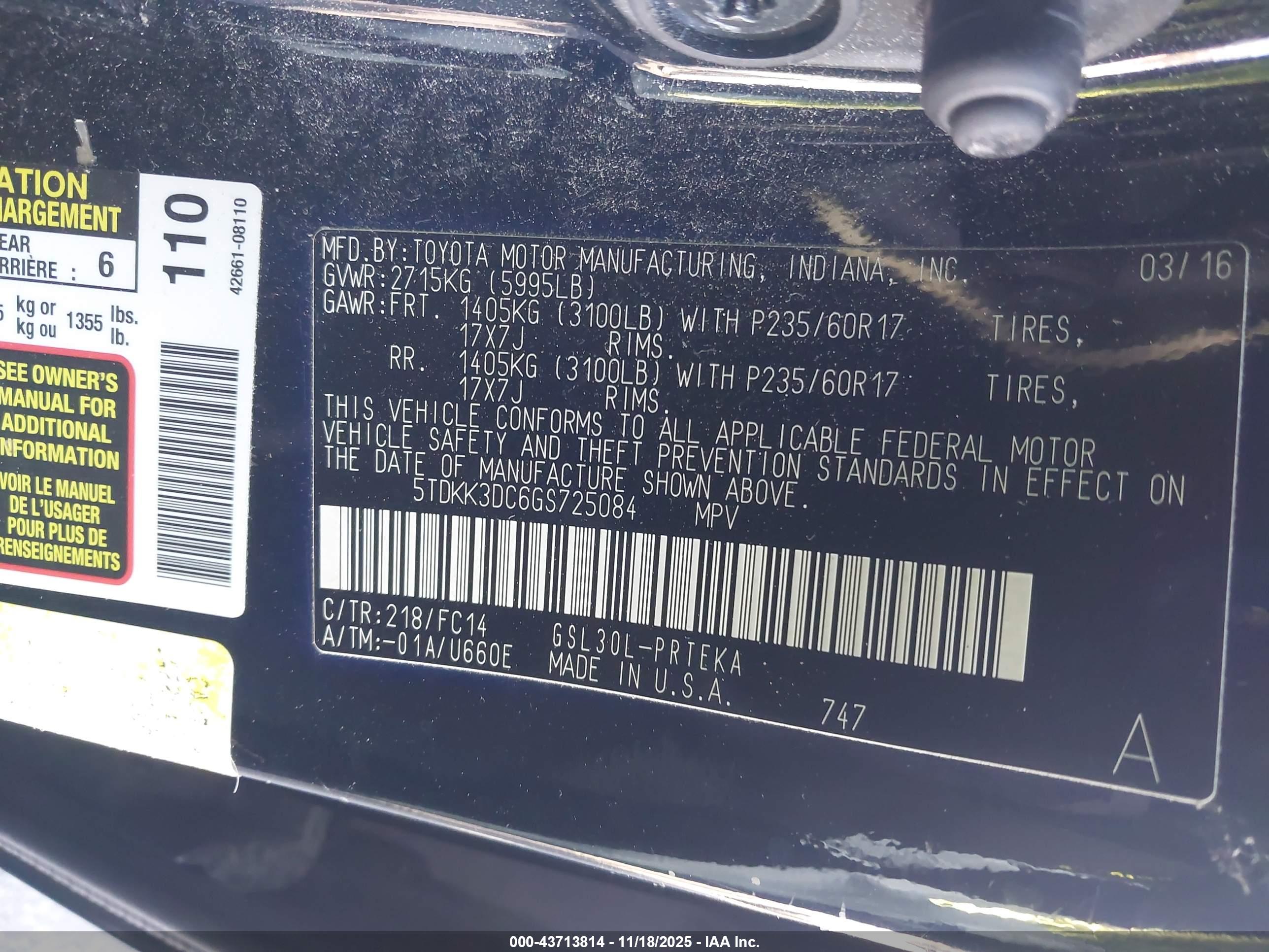 TOYOTA SIENNA image 9