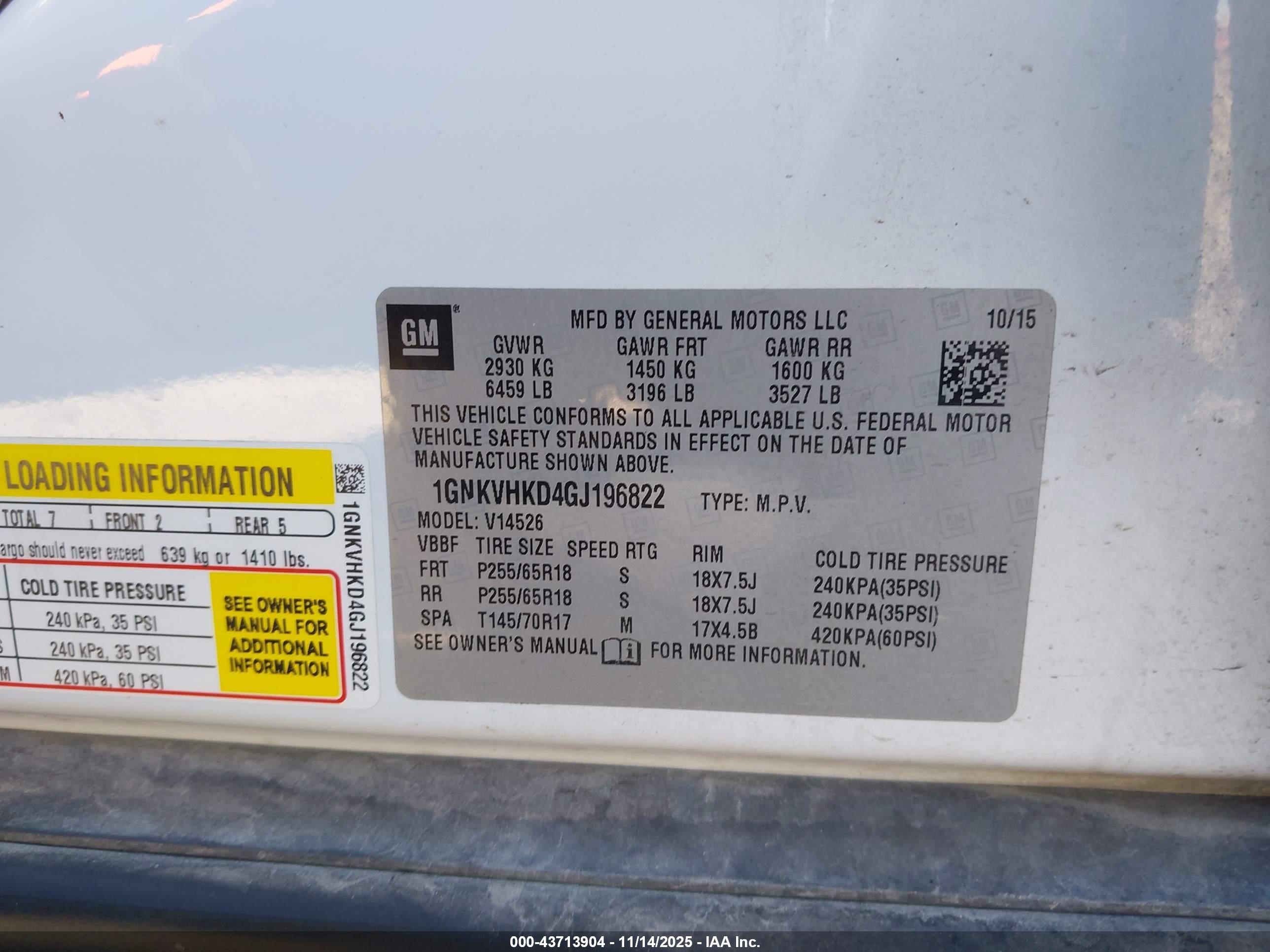 CHEVROLET TRAVERSE image 9