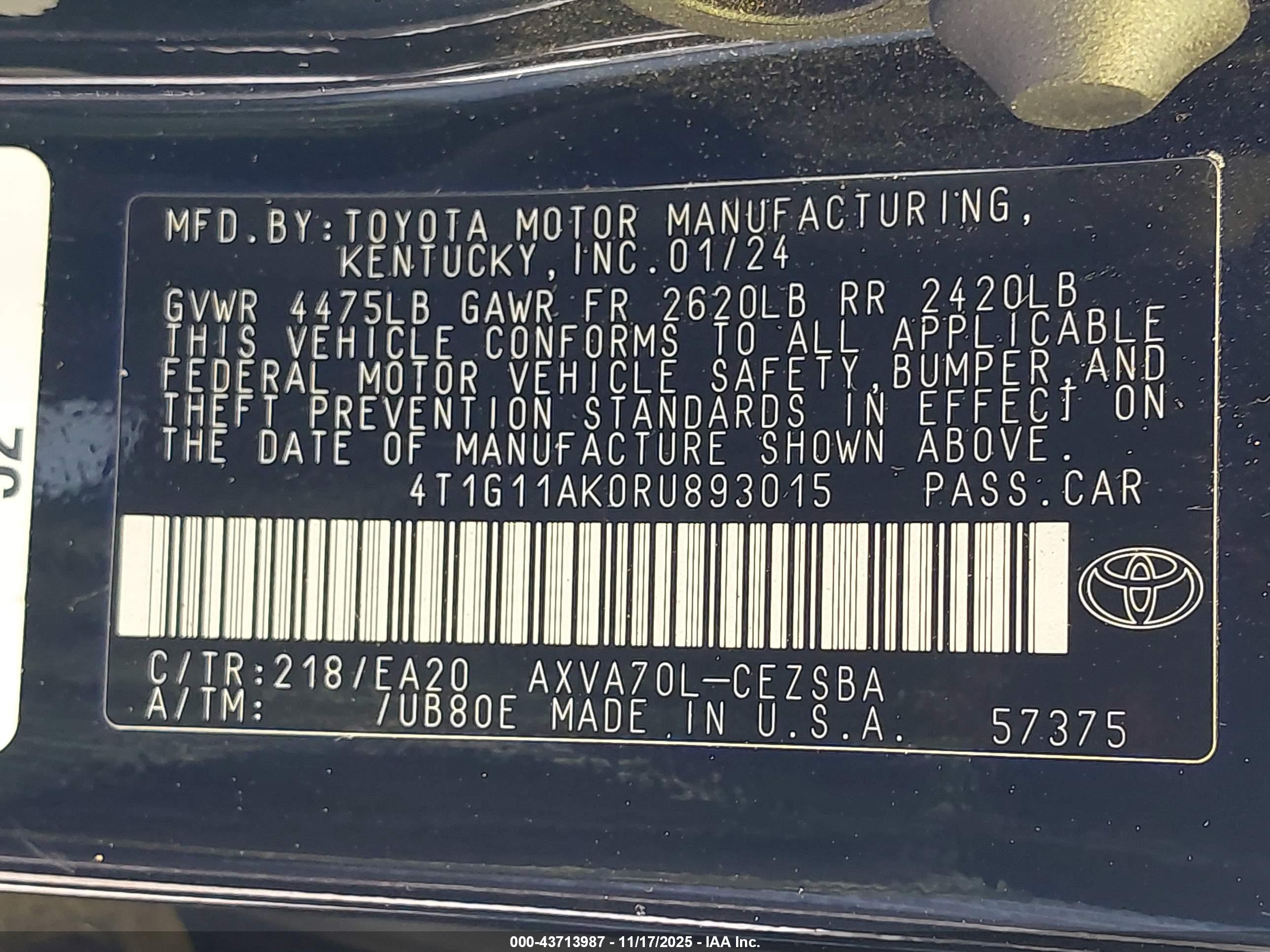 TOYOTA CAMRY image 9