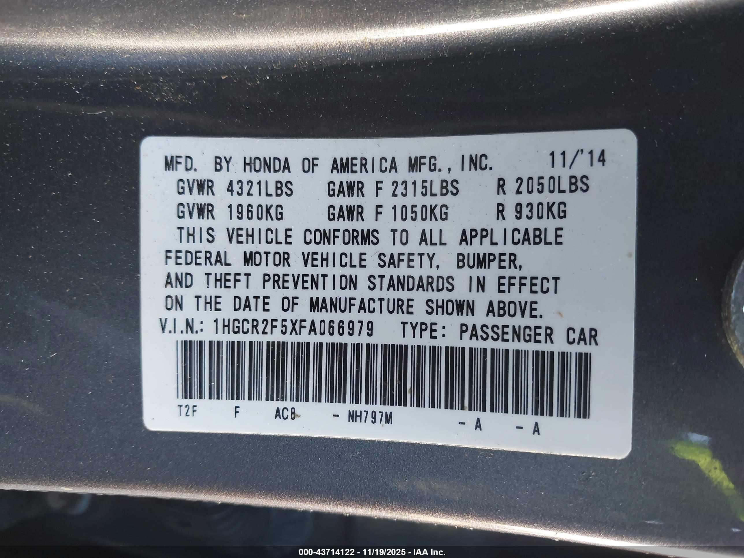 HONDA ACCORD image 9