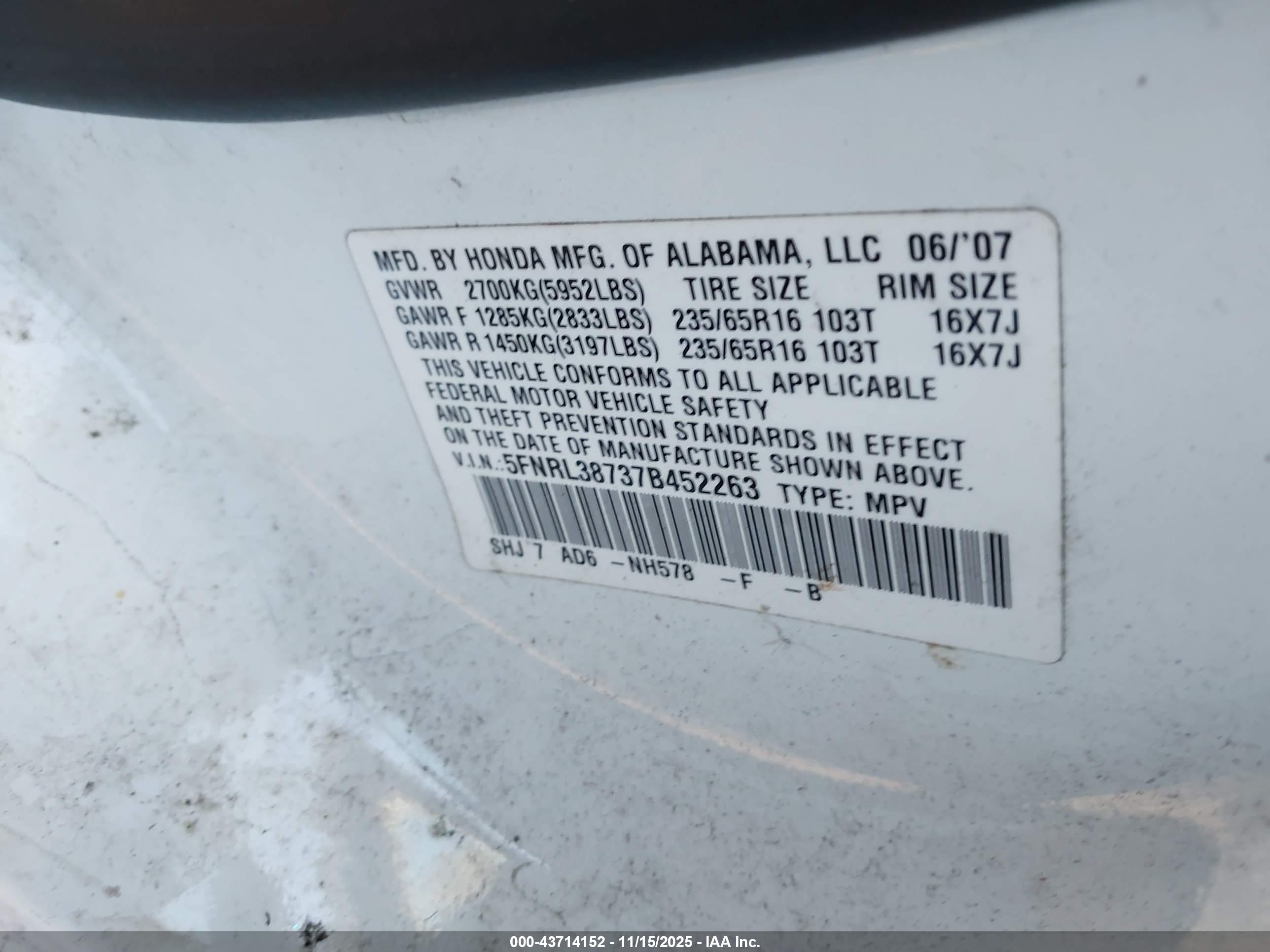 HONDA ODYSSEY image 9