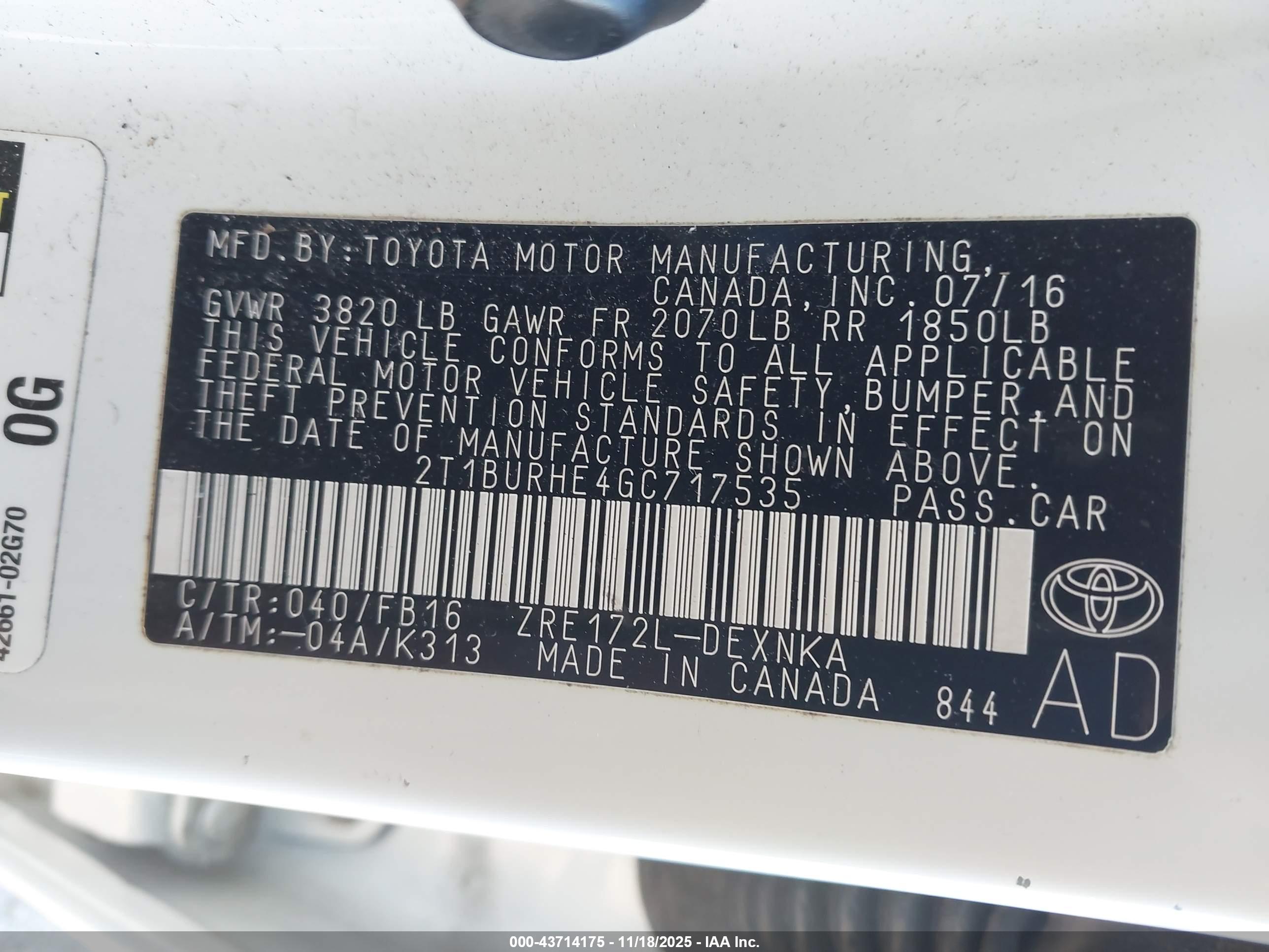 TOYOTA COROLLA image 9